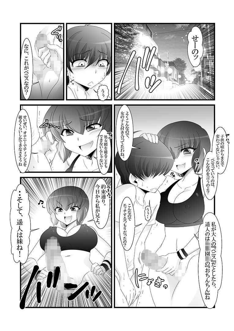 ふたなり妹と比べっこ!