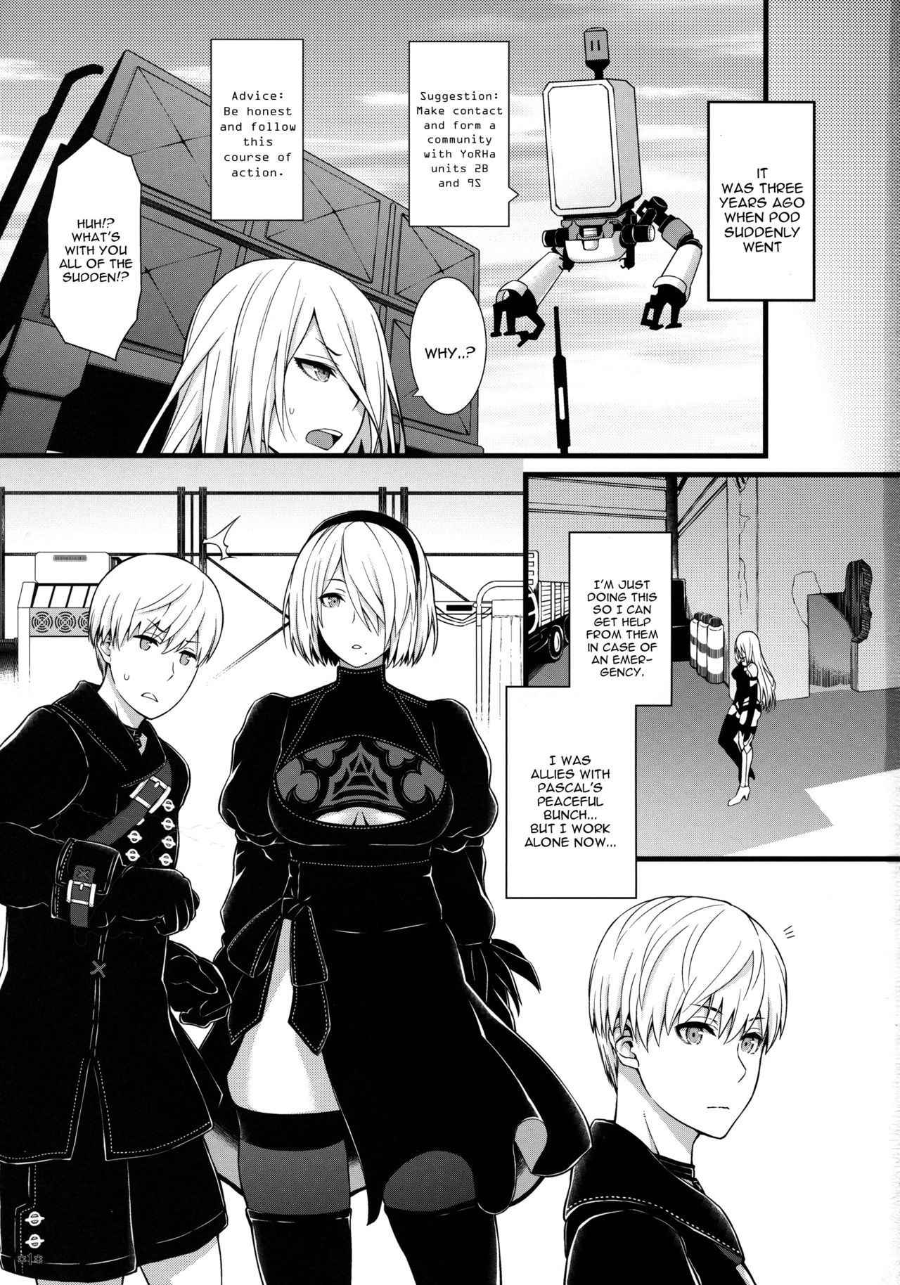 (COMIC1☆13) [Monmo Bokujou (Uron Rei)] Kimi no Egao ga Boku no Hoshi 2 (NieR:Automata) [English] [constantly]