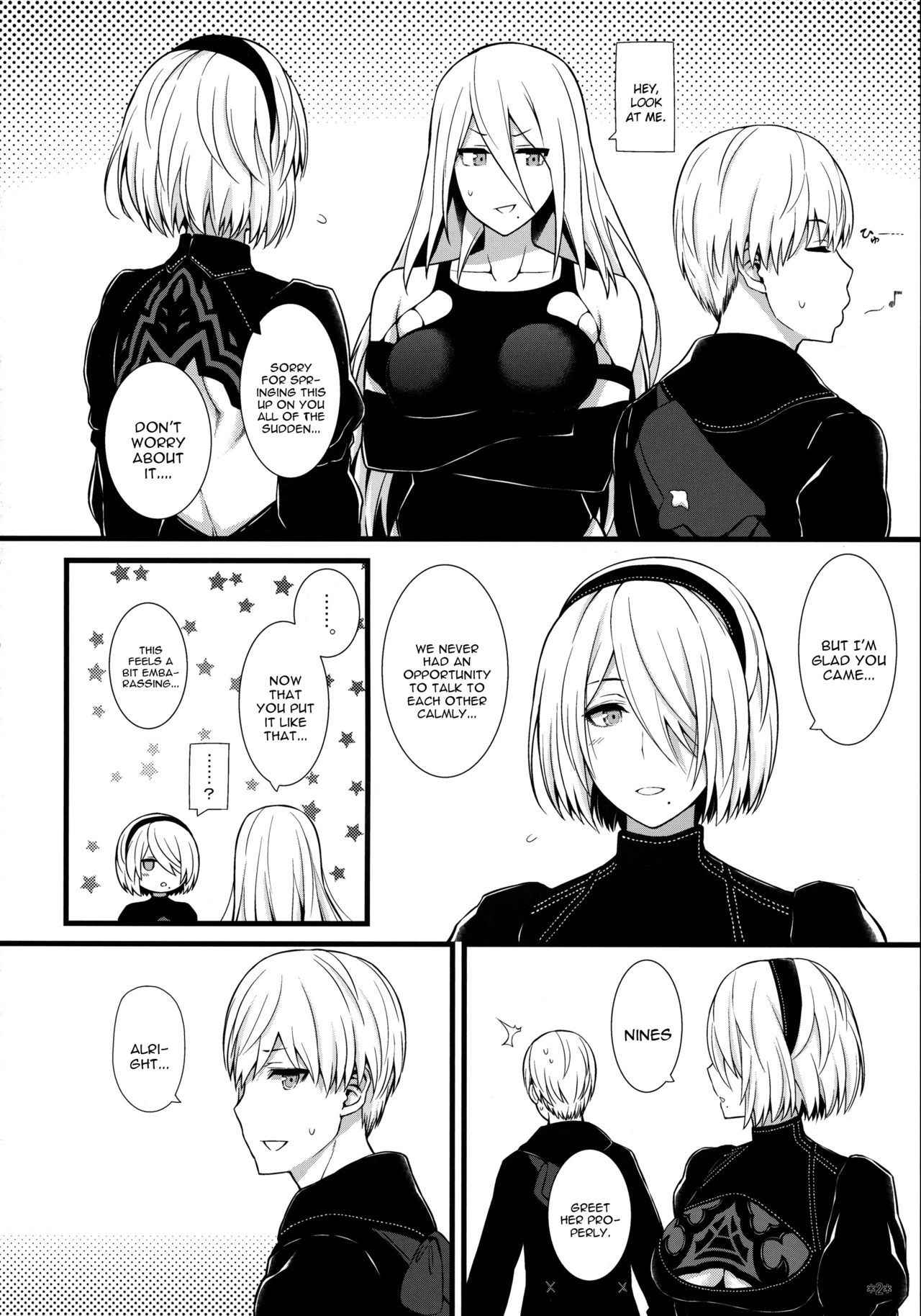 (COMIC1☆13) [Monmo Bokujou (Uron Rei)] Kimi no Egao ga Boku no Hoshi 2 (NieR:Automata) [English] [constantly]