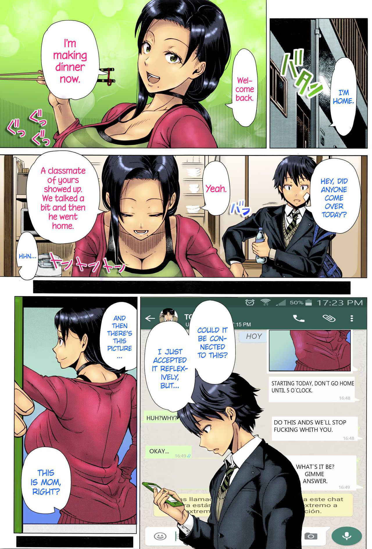 [Shinozuka Yuuji] Oyako no Omoi | A Mother's Love (COMIC TENMA 2016-03) [English] =TLL + CW= [Colorized] [Decensored]