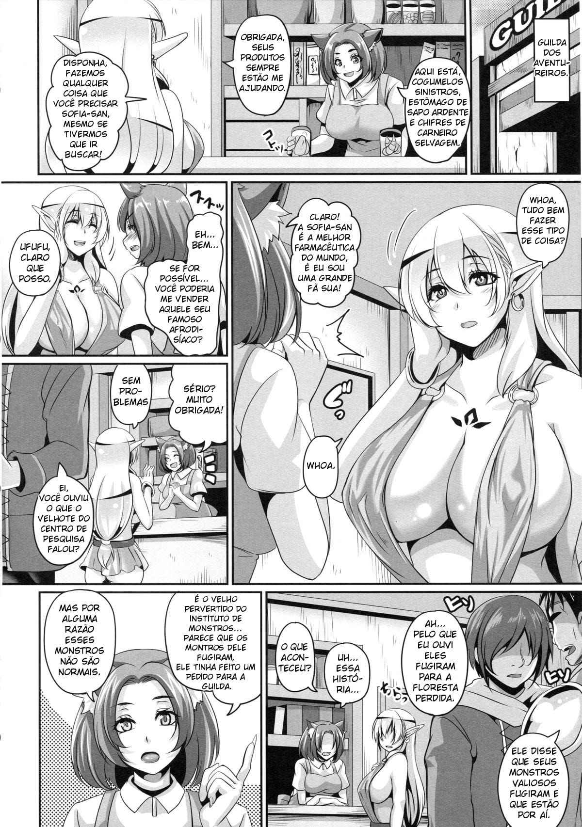 (C89) [Tiramisu Tart (Kazuhiro)] Inran Elf Musume to Slime [Portuguese-BR] [Hentai Season]