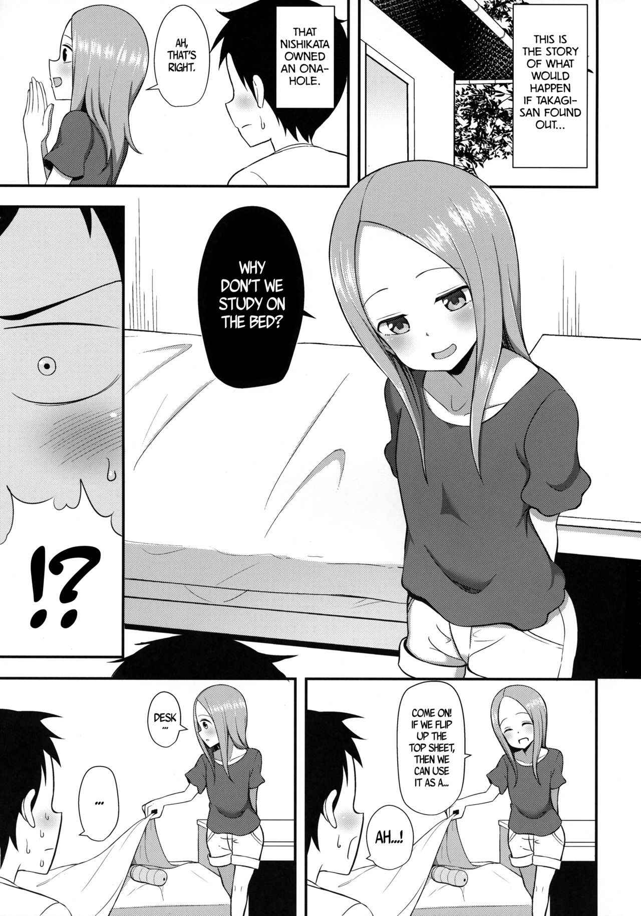 (COMIC1☆13) [Starmine18 (HANABi)] Takagi-san to Onahole | Takagi-san and an Onahole (Karakai Jouzu no Takagi-san) [English] [Rotoscopic]