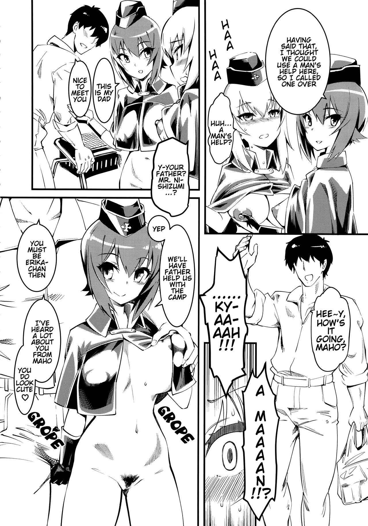 (COMIC1☆13) [Hi-Per Pinch (clover)] GIRLS and CAMPER and NUDIST (Girls und Panzer) [English] [alparslan]