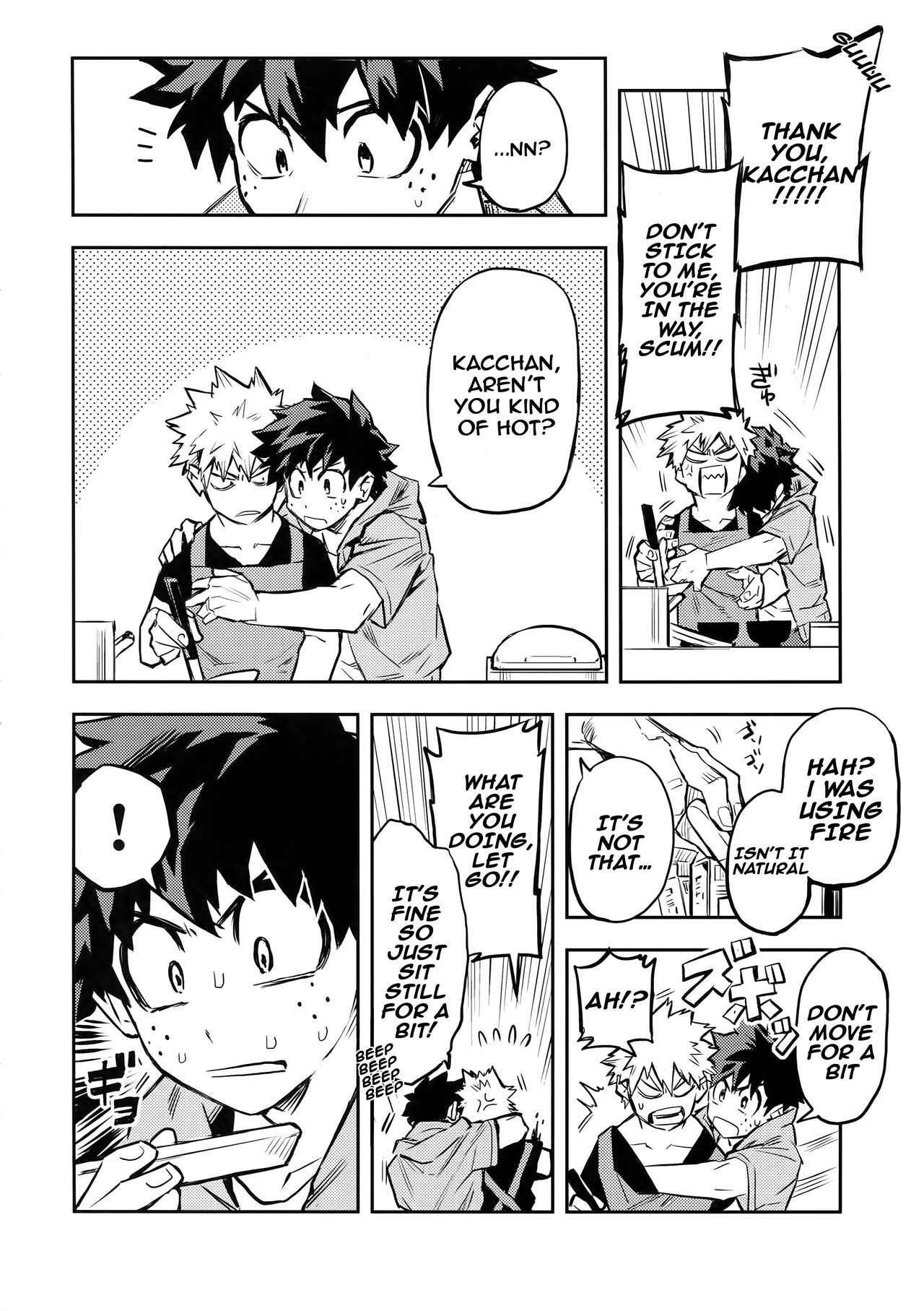 (Douyara Deban no Youda! 12) [Kometubu (Rittiri)] Kazehiki Kacchan to Boku no Koubousen | The Battle Between Sick Kacchan and Me (Boku no Hero Academia) [English]