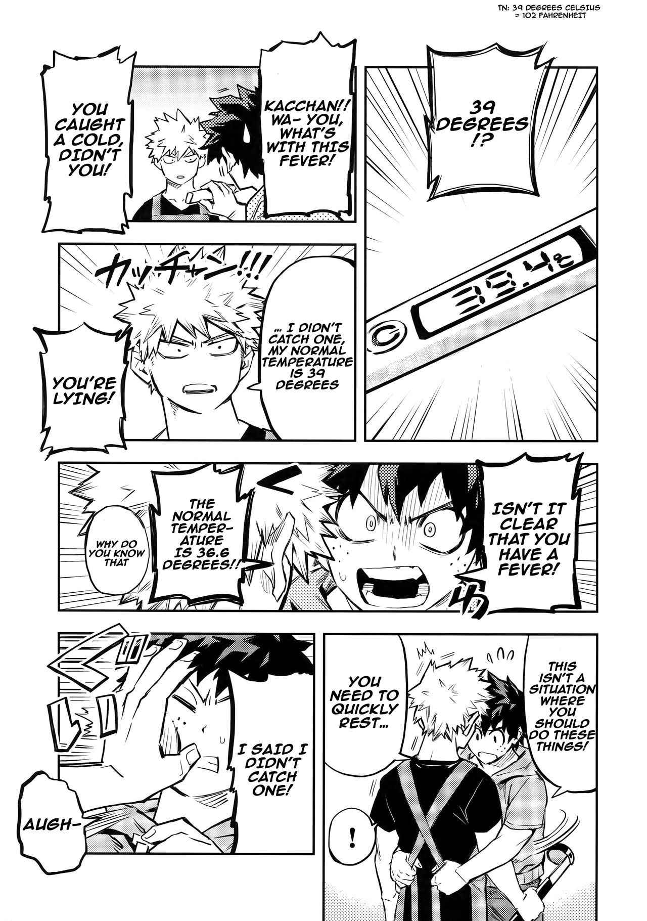 (Douyara Deban no Youda! 12) [Kometubu (Rittiri)] Kazehiki Kacchan to Boku no Koubousen | The Battle Between Sick Kacchan and Me (Boku no Hero Academia) [English]