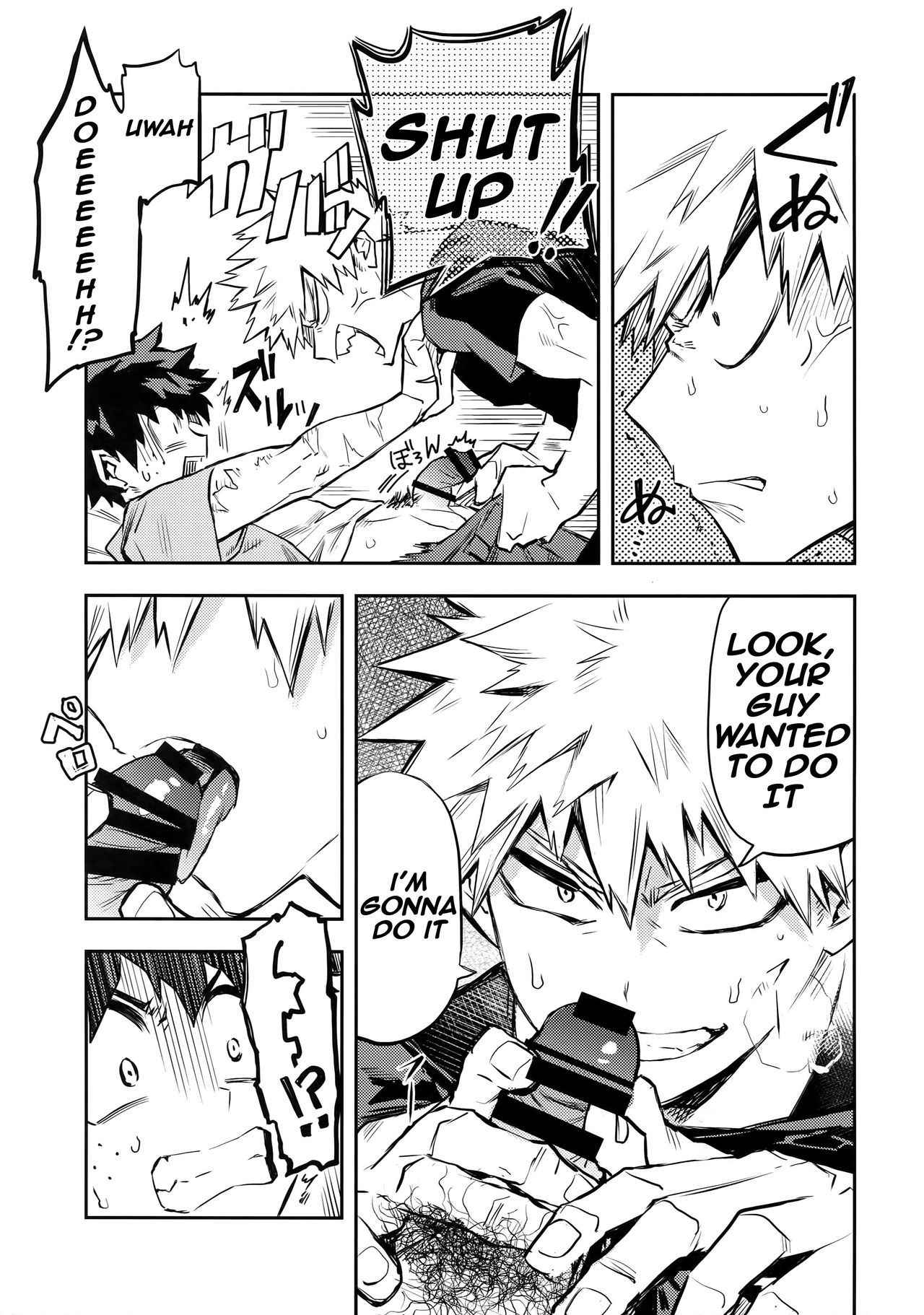 (Douyara Deban no Youda! 12) [Kometubu (Rittiri)] Kazehiki Kacchan to Boku no Koubousen | The Battle Between Sick Kacchan and Me (Boku no Hero Academia) [English]