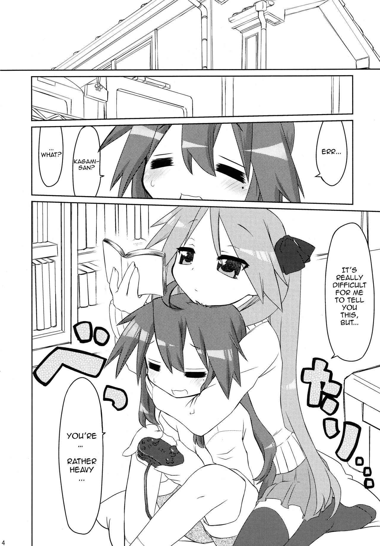 (C77) [CELTRANCE (Kogaku Kazuya)] Ijiwaru Kagami. Ijirare Konata. | Meanie Kagami. Teased Konata. (Lucky Star) [English] [The Chrysanthemum Translations]