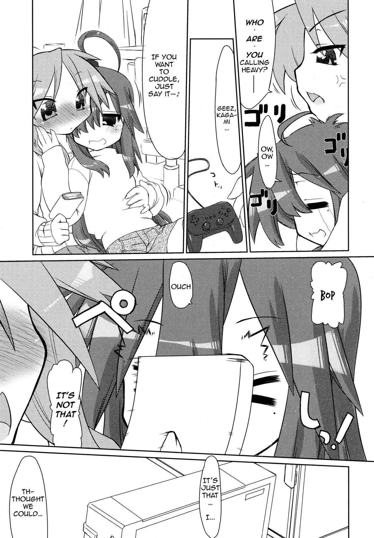 (C77) [CELTRANCE (Kogaku Kazuya)] Ijiwaru Kagami. Ijirare Konata. | Meanie Kagami. Teased Konata. (Lucky Star) [English] [The Chrysanthemum Translations]