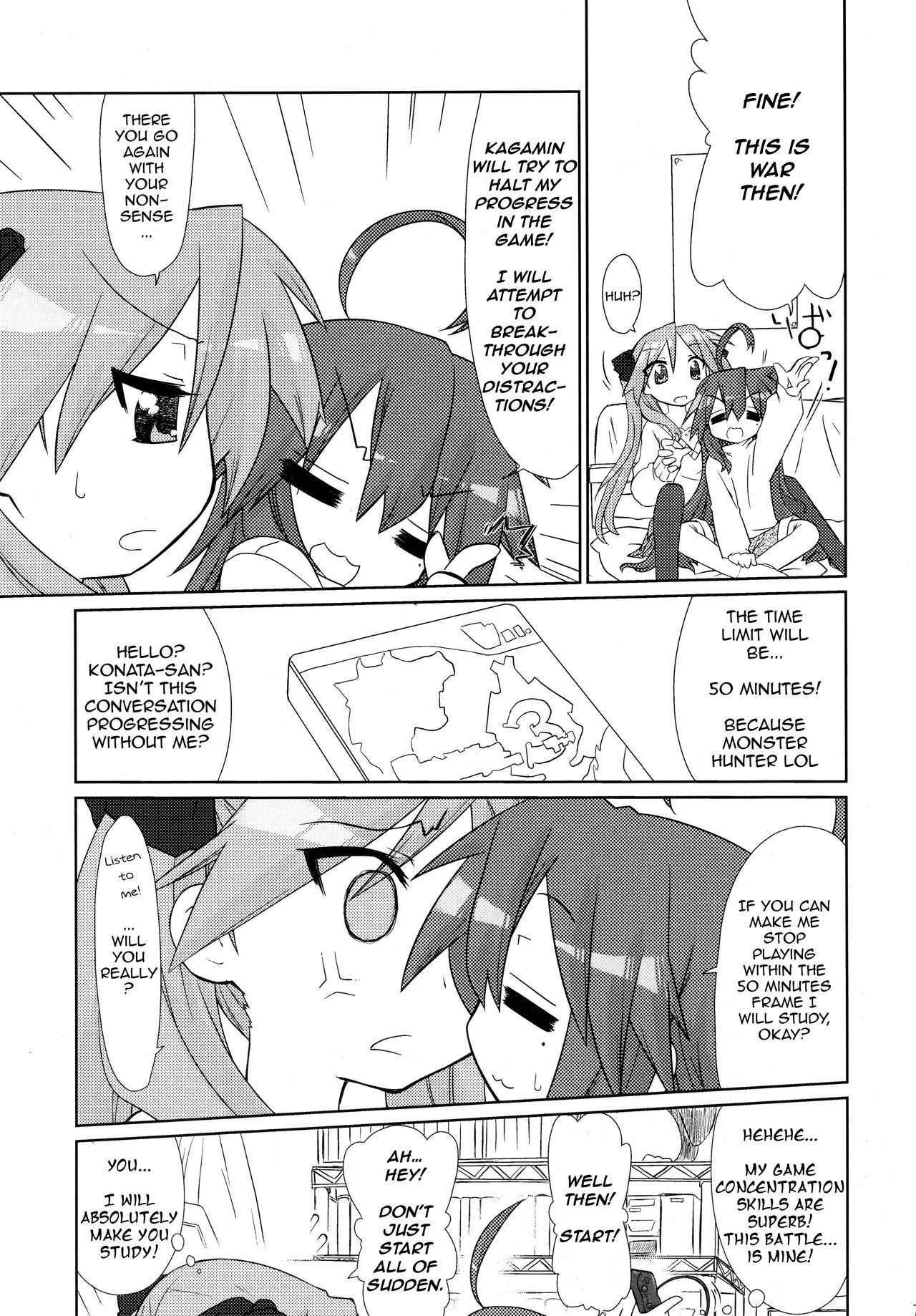 (C77) [CELTRANCE (Kogaku Kazuya)] Ijiwaru Kagami. Ijirare Konata. | Meanie Kagami. Teased Konata. (Lucky Star) [English] [The Chrysanthemum Translations]