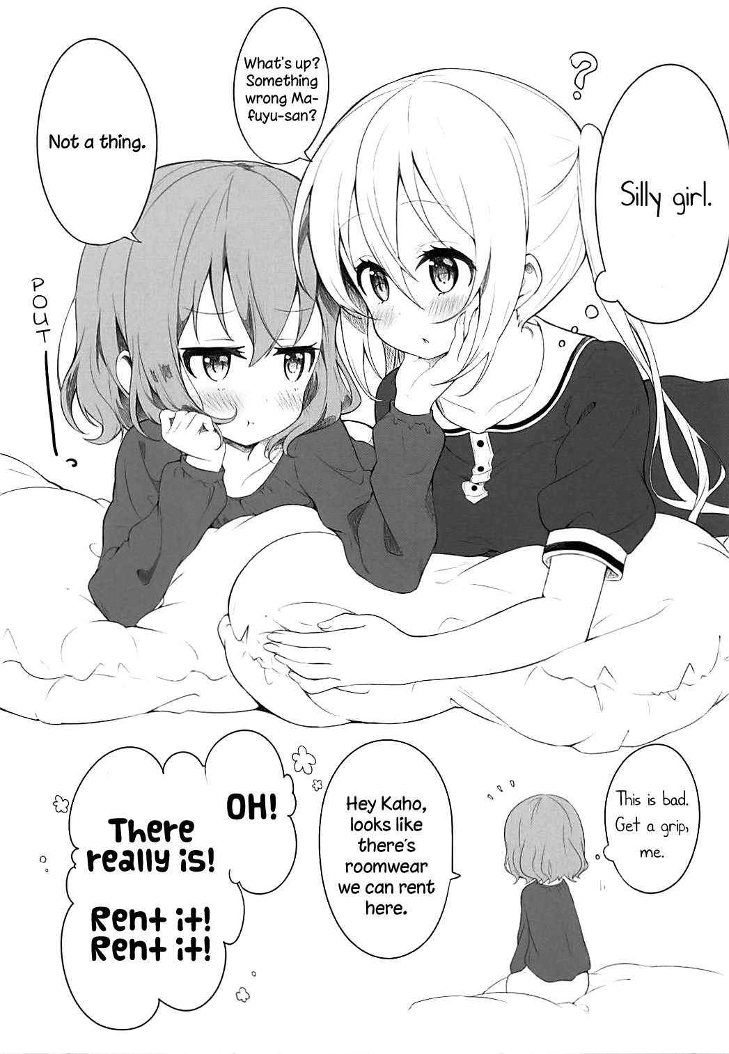 (SC2018 Summer) [fluffy x fluffy (Waki)] Koisuru Mafuyu wa Hon ga Ususugite Sugu Kaho to Ecchi Shichau no. | The book is too thin so Mafuyu gets straight to the ecchi with Kaho (Blend S) [English] {WSDHANS}