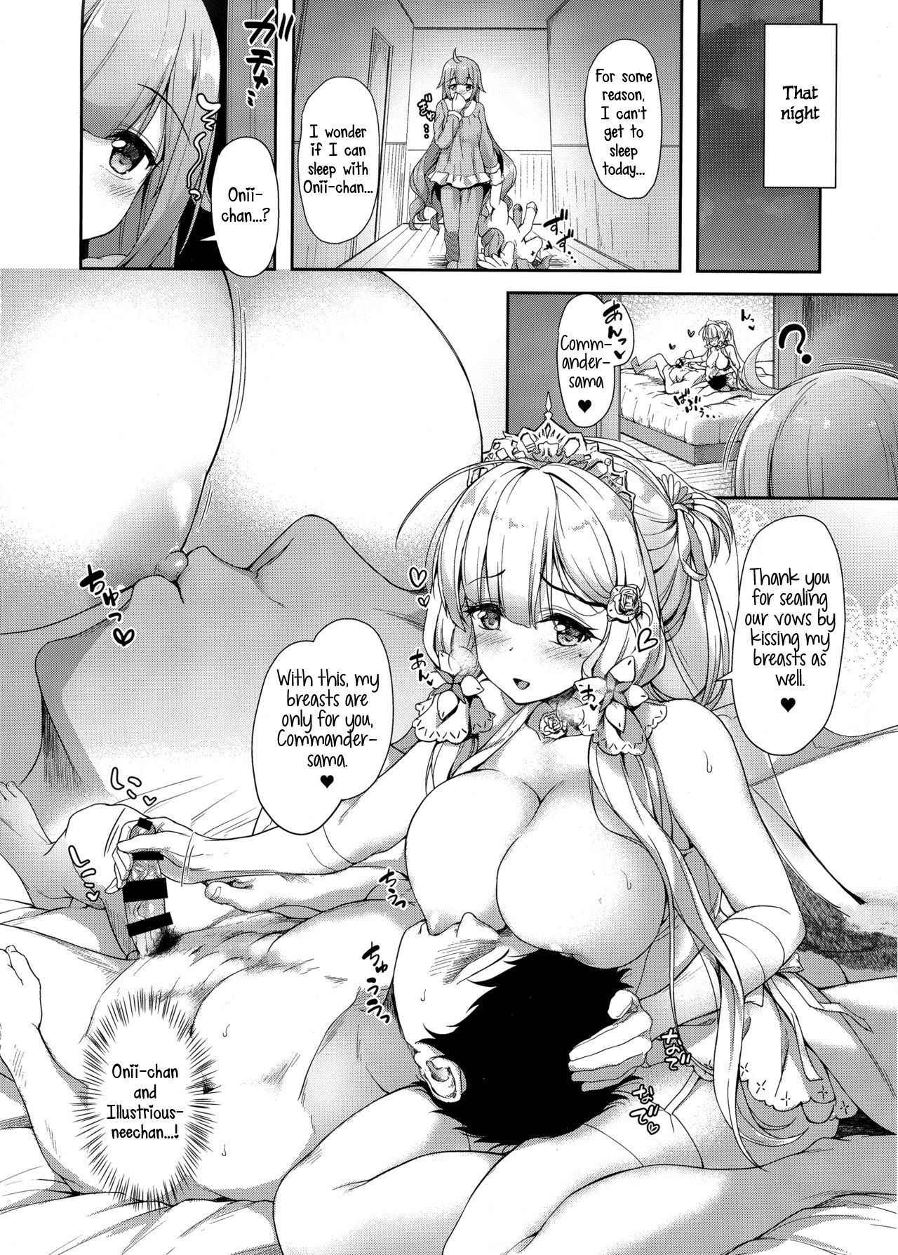 (COMIC1☆13) [Yusaritsukata (Awayume)] Watashi no Kawaii Onii-chan (Azur Lane) [English]