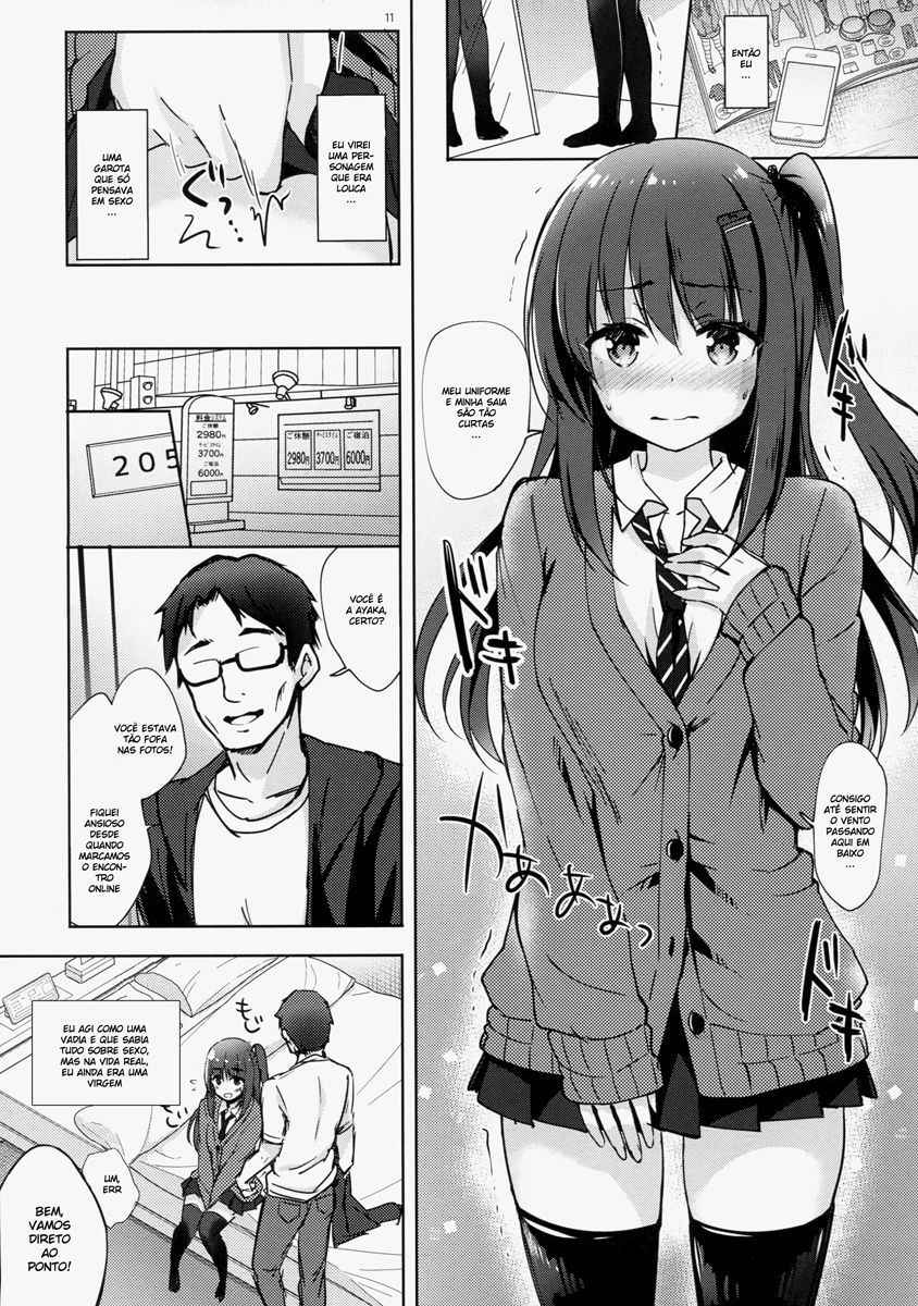 (C93) [moco chouchou (Hisama Kumako)] Yuutousei Ayaka no Uraomote Shojo Bitch Hen | The Two Sides of Honors Student Ayaka - Ayaka's First Time [Portuguese-BR] [DiegoVPR]