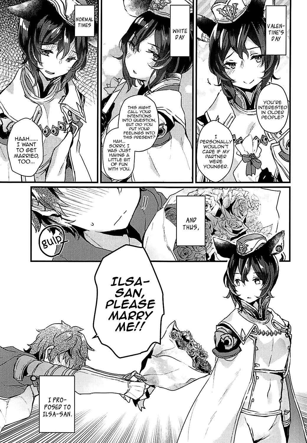 (COMIC1☆13) [Tenkirin (Kanroame)] Ilsa-san ni Propose Shimashita | I Proposed to Ilsa-san (Granblue Fantasy) [English] [Aoitenshi]