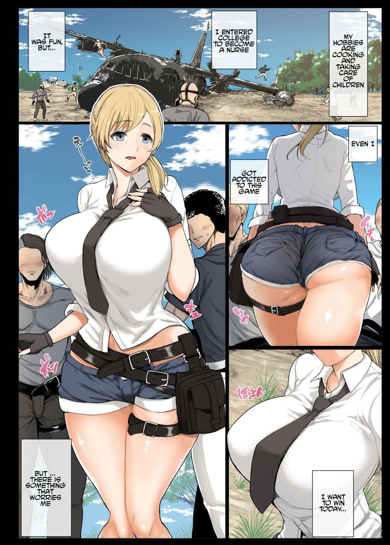 [Aomizuan (Shimantogawa)] Geneki Joshidaisei to, Iyarashii Donkatsu | Indecent Win With A Female College Student (PlayerUnknown's Battlegrounds) [English] [sirpiers]