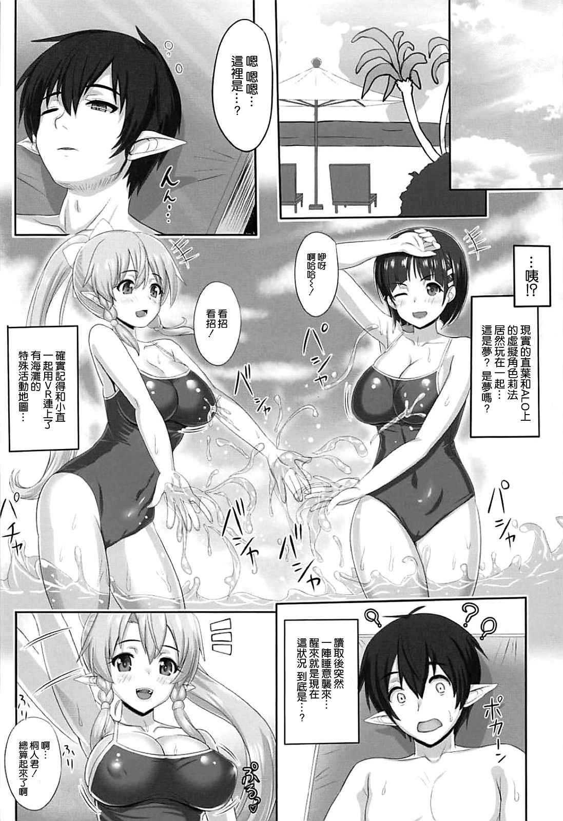 (C94) [Primal Gym (Kawase Seiki)] SAOn&Off SUMMER! (Sword Art Online) [Chinese] [空気系☆漢化]