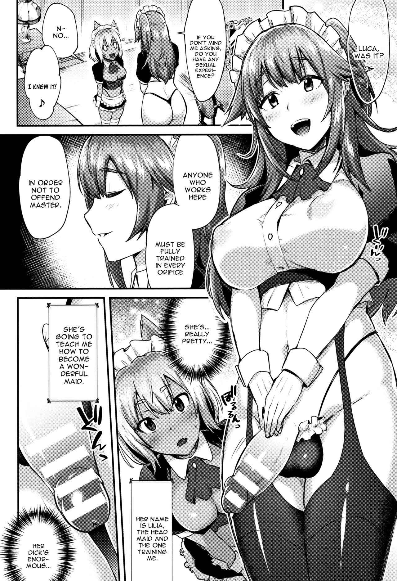 [Ikeshita Maue] Futa Maid ~Shiniri Maid Luca Ganbarimasu!~ (Trans Bitch) [English] [constantly]