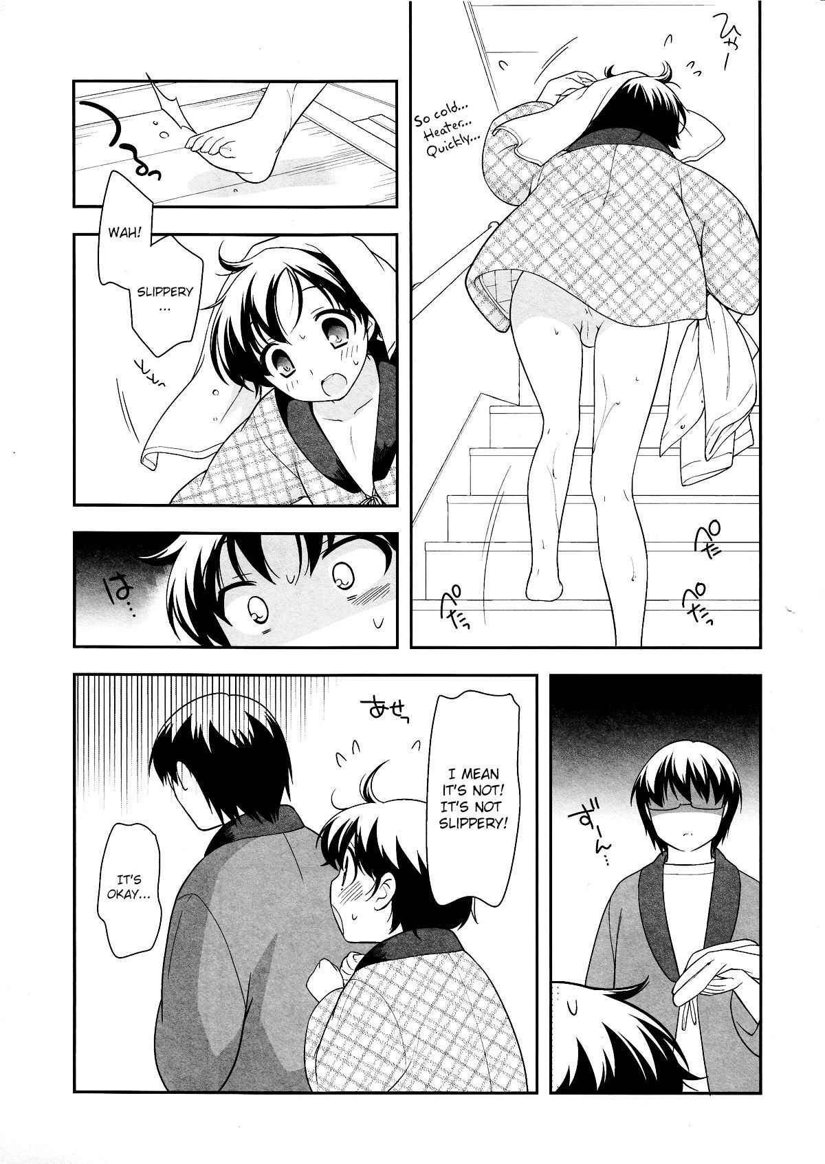 (C83) [Tokuda (Ueda Yuu)] Fuyu wa Hadaka Hanten Dake Egaite Itai. | Only Naked During Winter [English] {Shotachan}