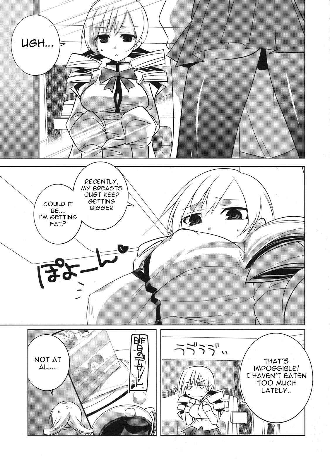 (COMIC1☆5) [DANGER=ZONE (Tokita Monta)] Saikin Seifuku no Mune ga Kitsuku nattekite Okomari no Yousu no Mami-san. (Puella Magi Madoka Magica) [English] [Gagak_Black]