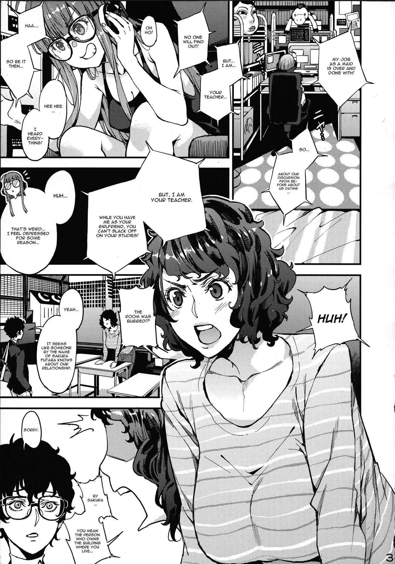 (C94) [Service Heaven (Azukiko)] Kawakami Sensei to Futaba no Himitsu Kojin Jugyou (Persona 5) [English] [CGrascal]