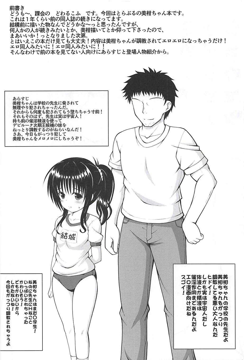 (C94) [KURUBUSI-KAI (Dowarukofu)] Mikan no Naisho no Shuumatsu (To LOVE-Ru)