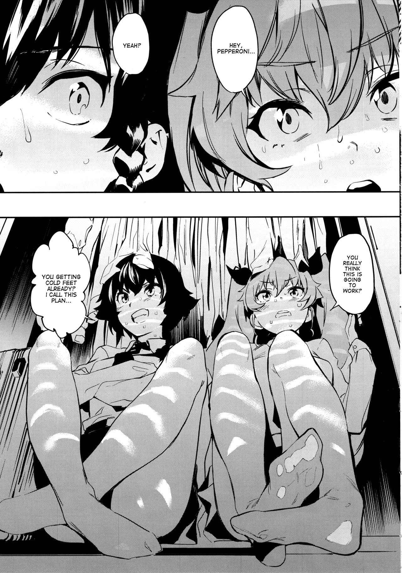 (COMIC1☆13) [Camrism (Kito Sakeru)] Anchovy Nee-san no Bouillon Panty Sakusen-ssu! (Girls und Panzer) [English] [DITSHICK]