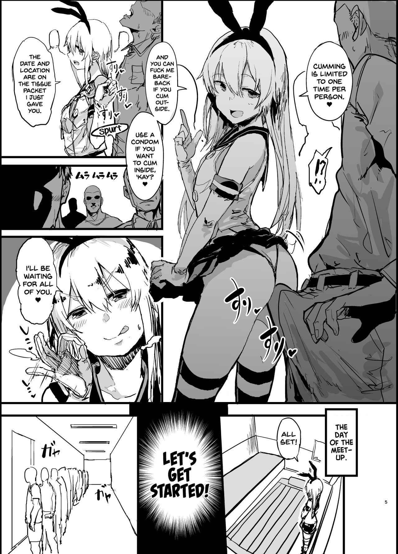 [Nhoooooooooooooo (Oosawara Sadao)] Futokutei Tasuu no Otoko to Berochuu Sex Suru Shimakaze Netorase Bon | A Book Where Shimakaze Has Passionate Netorase Sex With a Large Number of Men (Kantai Collection -Kancolle-) [English] [Zukuyo] [Digital]