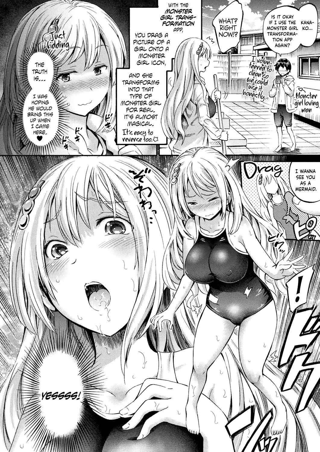 [Horitomo] Transformation Go: School Swimsuit Mermaid in the Pool  (COMIC Unreal 2018-10 Vol. 75) [English] =Dark Mac + Palaxius= [Digital]