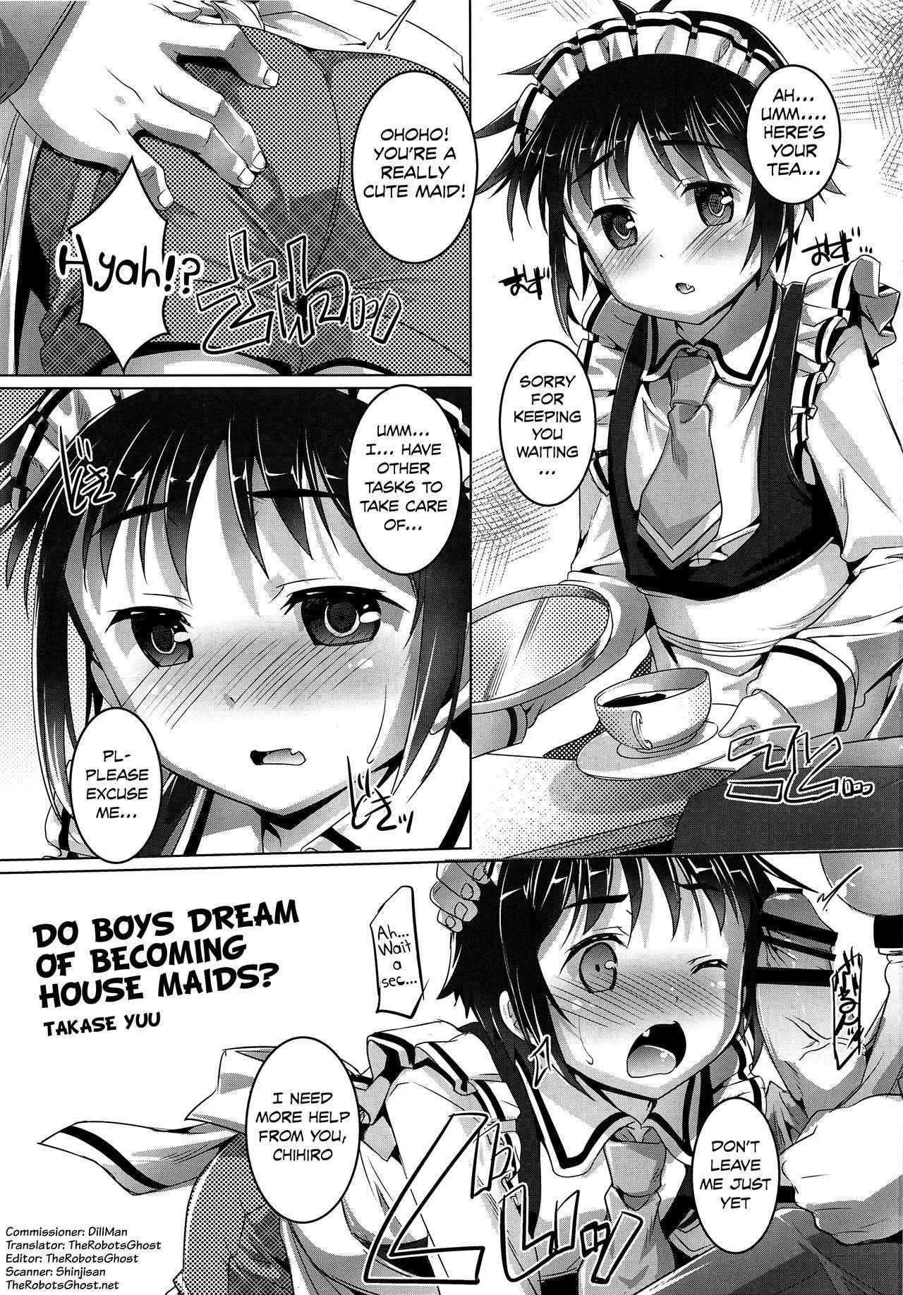 (Shota Scratch 29) [Studio Rakkyou (Takase Yuu)] Shounen wa Kaseifu no Yume o Miru ka? (Shounen Maid) [English] {TheRobotsGhost}