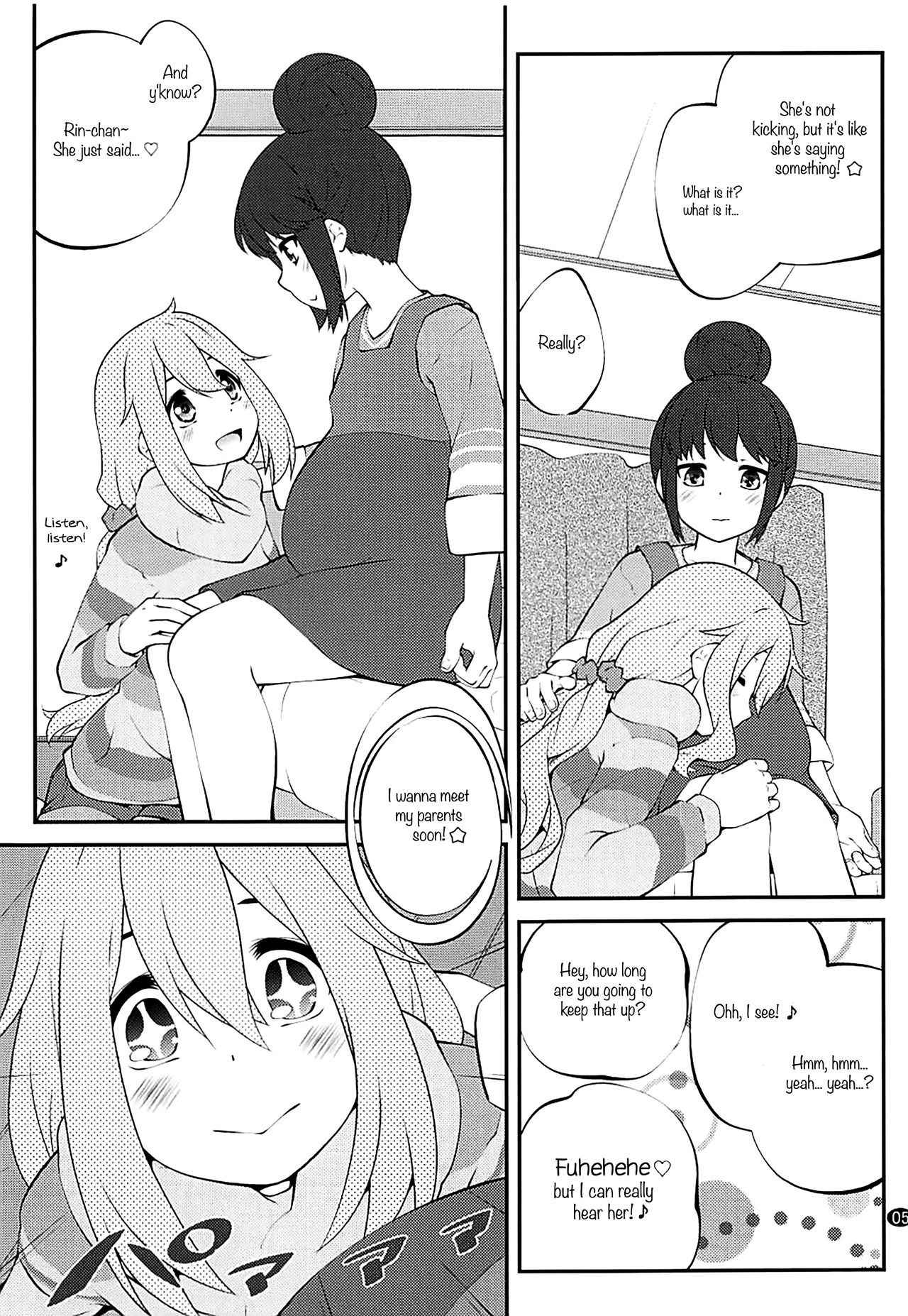 (C94) [Purimomo (Goyac)] Sankakkei no, Himitsu | Triangle Secret (Yuru Camp) [English] {WSDHANS}