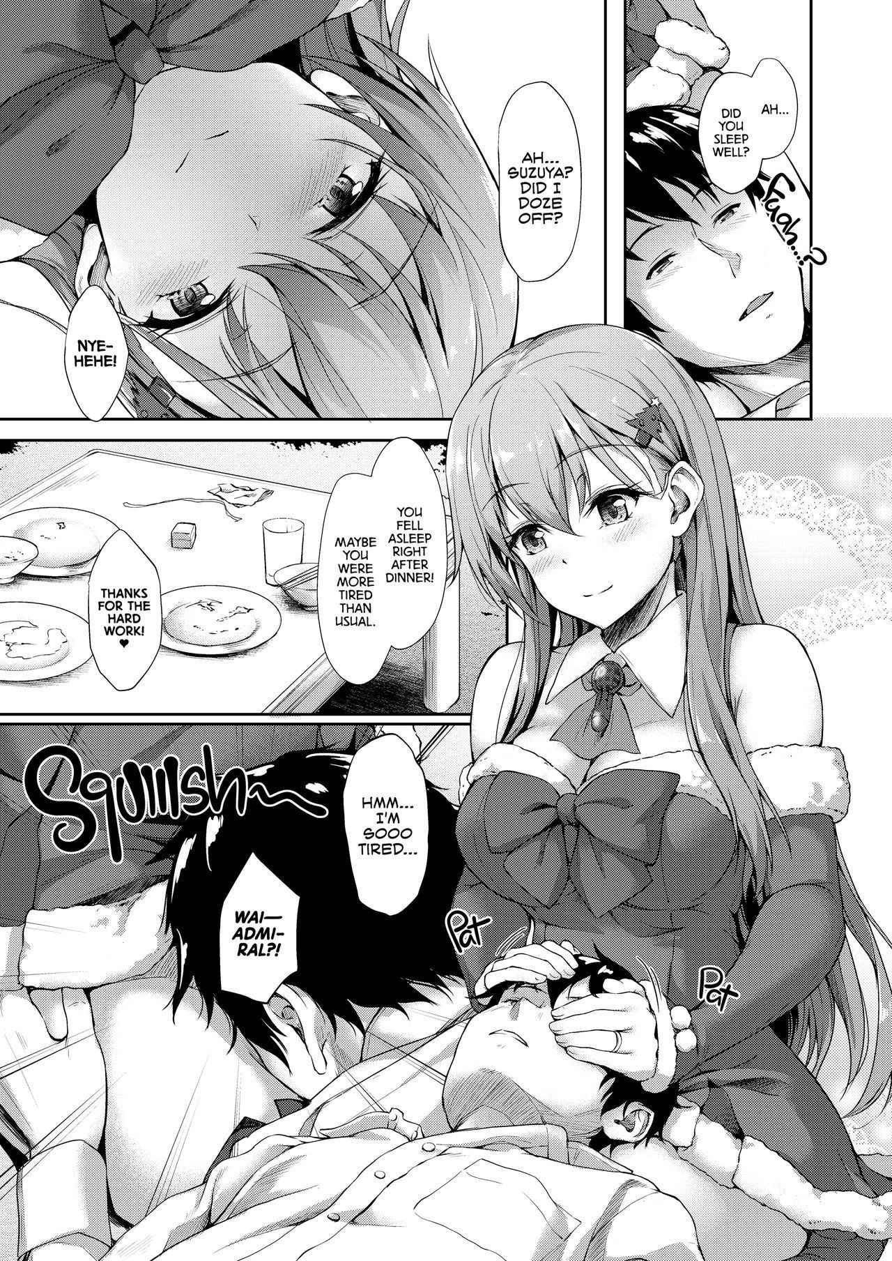 [Yusaritsukata (Awayume)] Suzuya Santa to Amai Yoru |  Sweet Night with Santa Suzuya  (Kantai Collection -KanColle-) [English] [2d-market.com] [Decensored] [Digital]