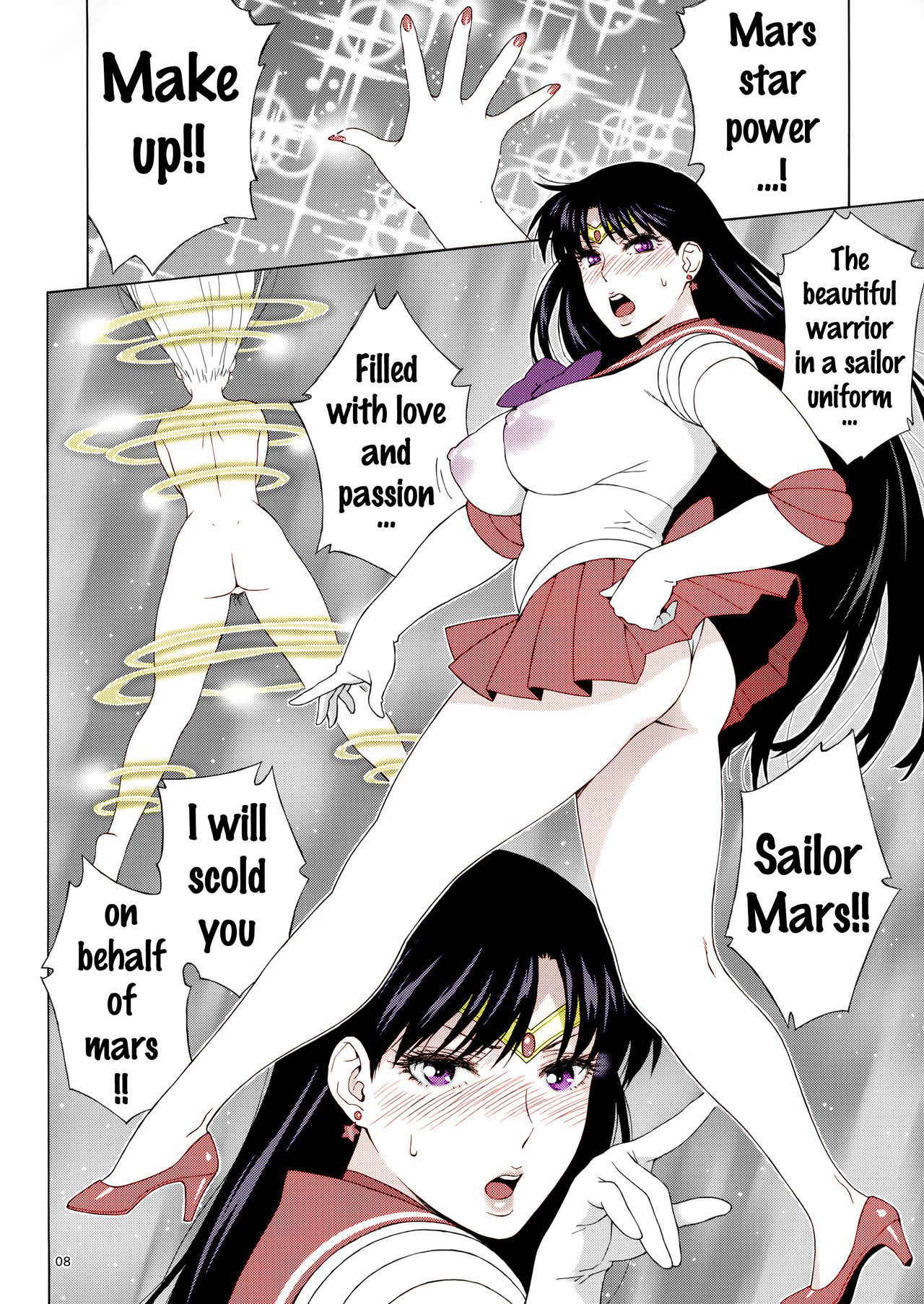 (C91) [666PROTECT (Jingrock)] Ano Hito ni Nita Hito [Hitozuma Rei-chan no Yuuutsu] (Bishoujo Senshi Sailor Moon) [English] {doujins.com} [Colorized]