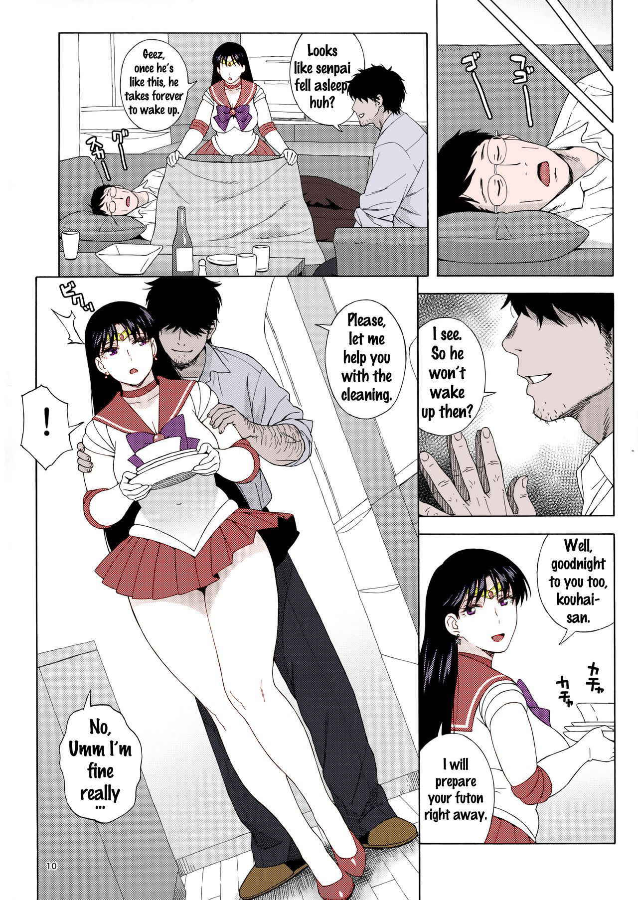 (C91) [666PROTECT (Jingrock)] Ano Hito ni Nita Hito [Hitozuma Rei-chan no Yuuutsu] (Bishoujo Senshi Sailor Moon) [English] {doujins.com} [Colorized]