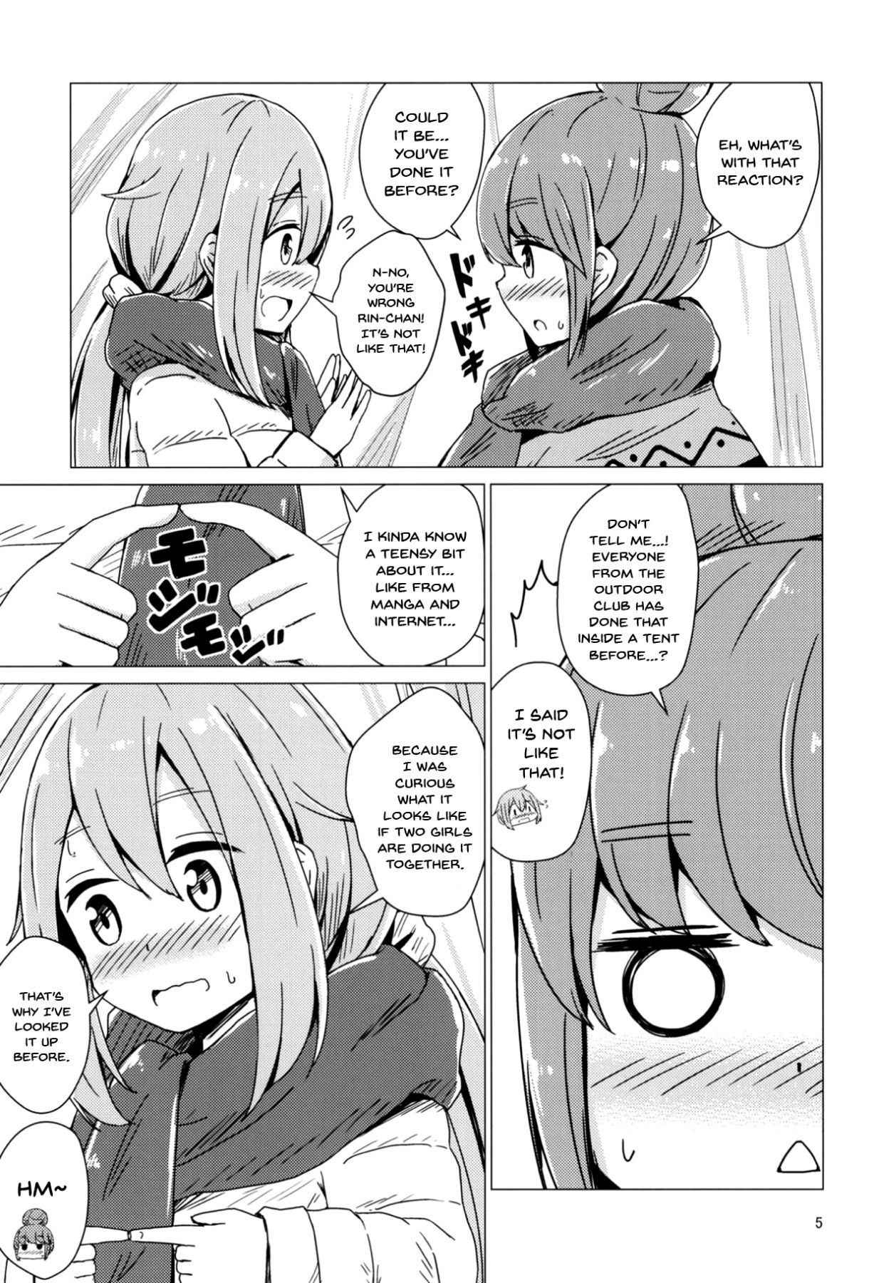 (C94) [Aiirosakura (Aikawa Ryou)] Sex Shinai to Derenai Tent ni Tojikomerareta NadeRin | Nade And Rin Were Trapped Inside Their Tent Unless They Had Sex (Yuru Camp) [English] {Doujins.com}