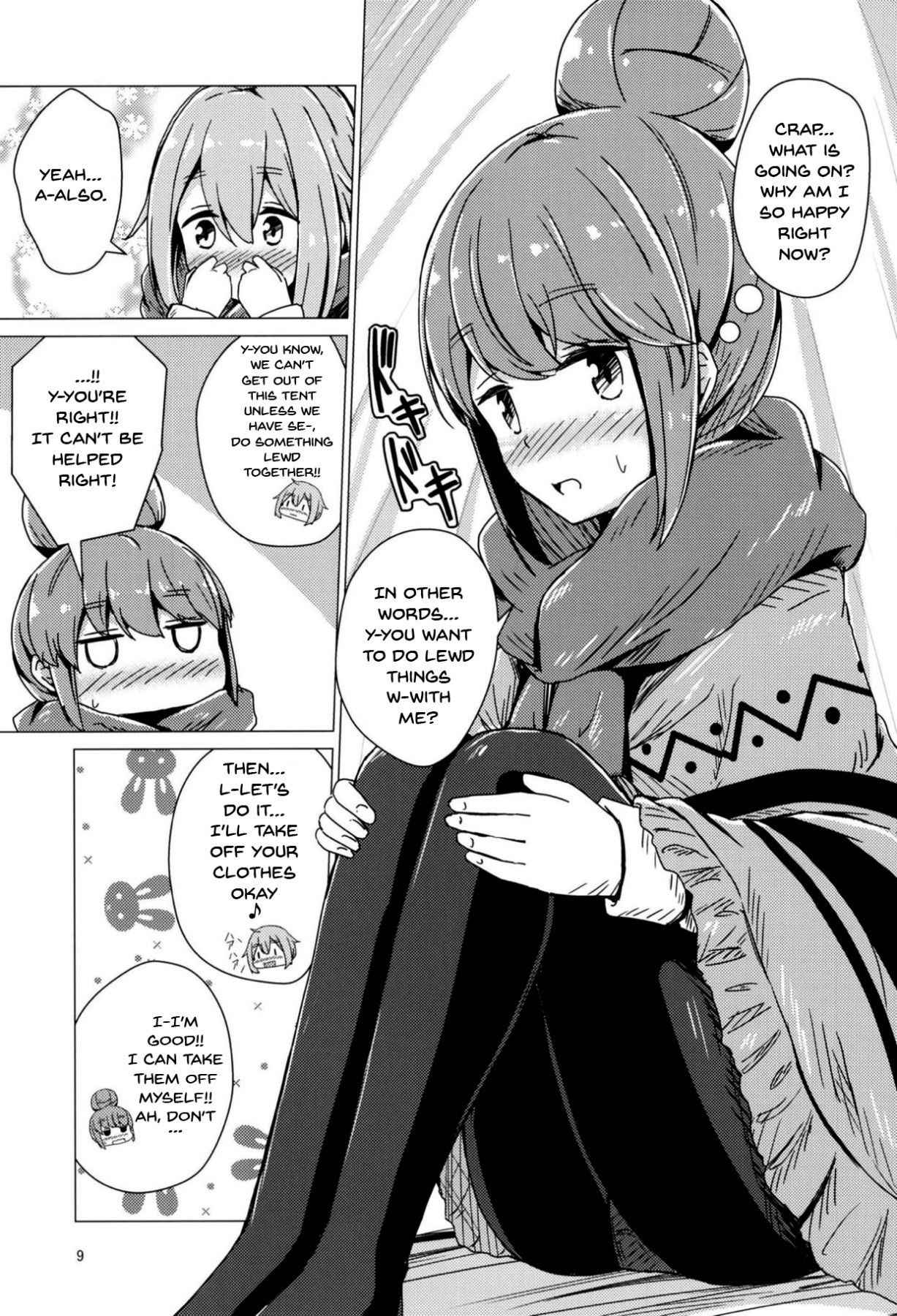 (C94) [Aiirosakura (Aikawa Ryou)] Sex Shinai to Derenai Tent ni Tojikomerareta NadeRin | Nade And Rin Were Trapped Inside Their Tent Unless They Had Sex (Yuru Camp) [English] {Doujins.com}