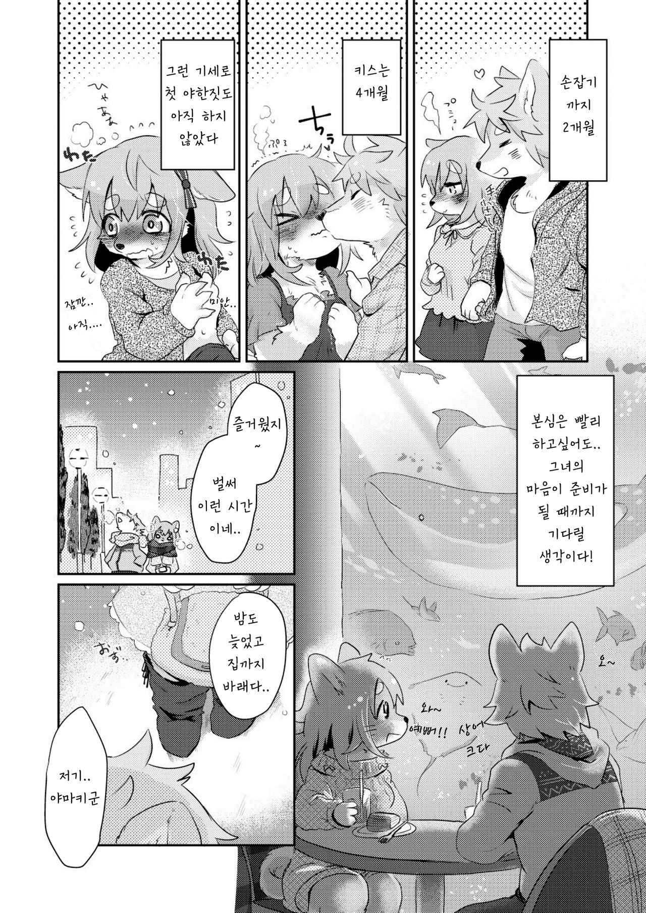 (Kemoket 4) [moffle (mabo)] Hanakami Meeting | 수줍은 짝짓기 [Korean]