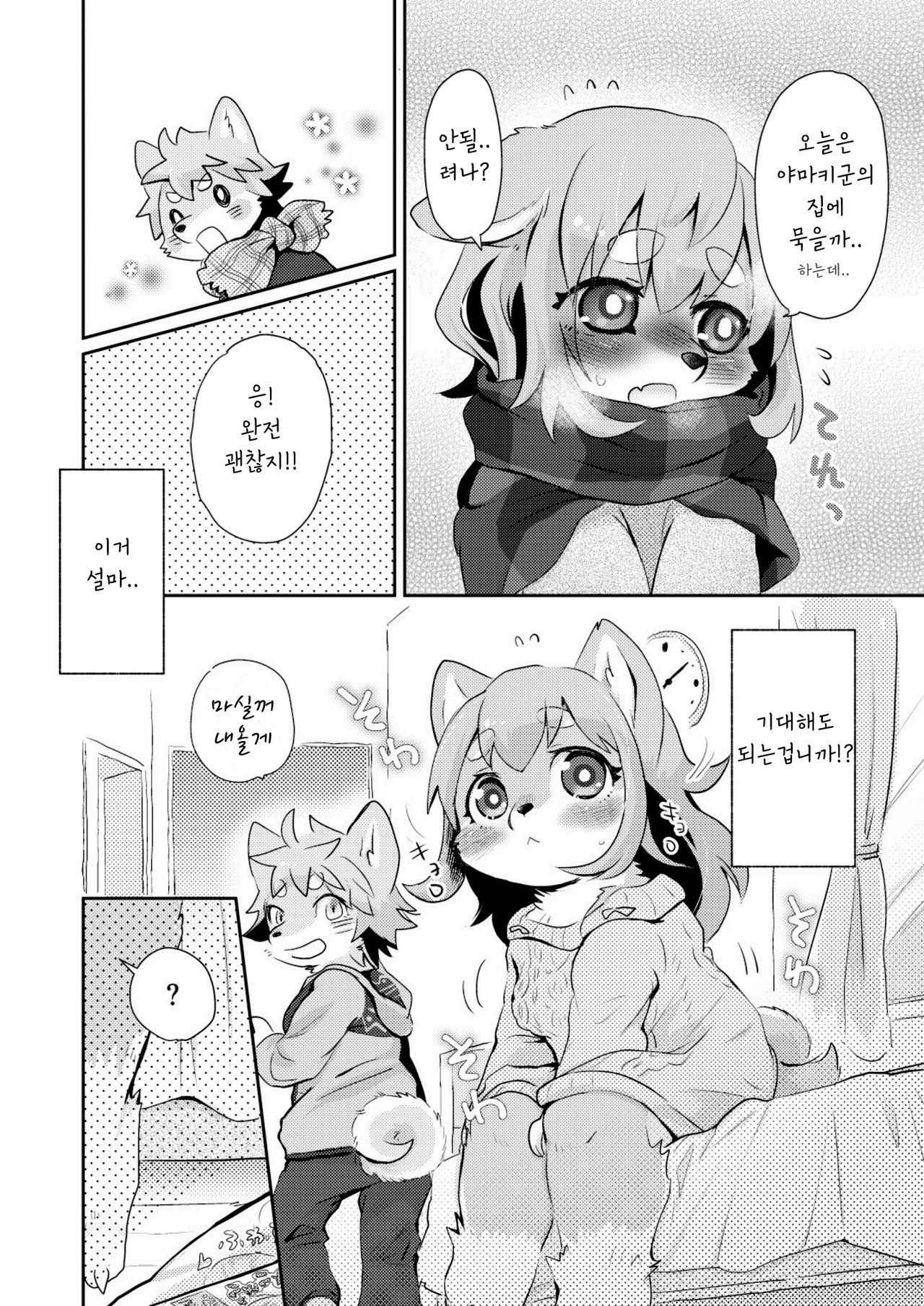 (Kemoket 4) [moffle (mabo)] Hanakami Meeting | 수줍은 짝짓기 [Korean]