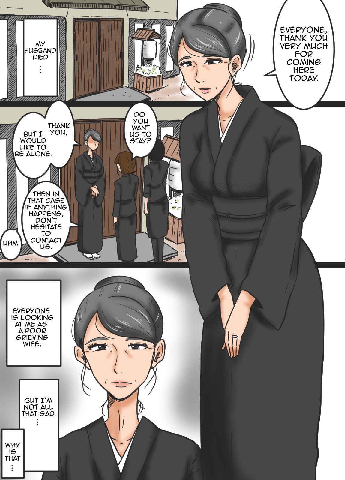 [Mikan Dou] Miboujin to Mago | Widow and Grandson [English][Amoskandy]