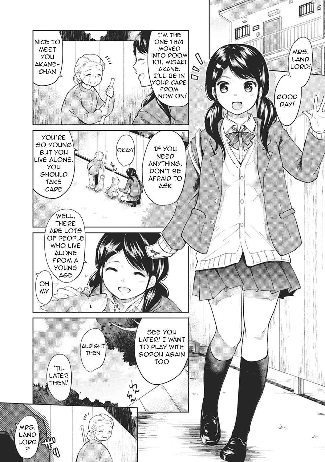 [Fumitsuki Sou] 1LDK+JK Ikinari Doukyo? Micchaku!? Hatsu Ecchi!!? Ch. 1 [English]