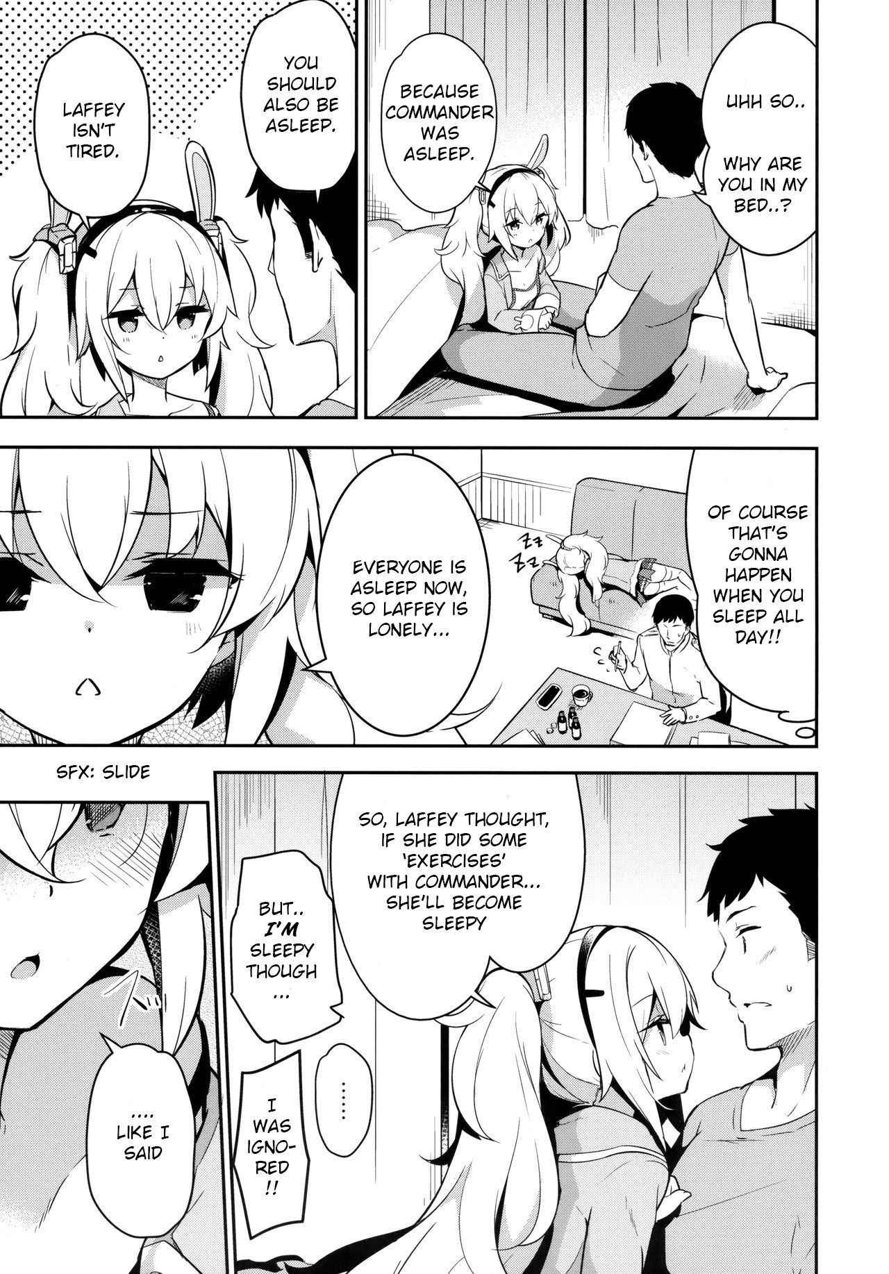 (C94) [circle six (Rokusyou Kokuu)] Nemurenu Laffey no Shitsukekata | Insomniac Laffey's Training Method (Azur Lane) [English] [LaffeyScans]