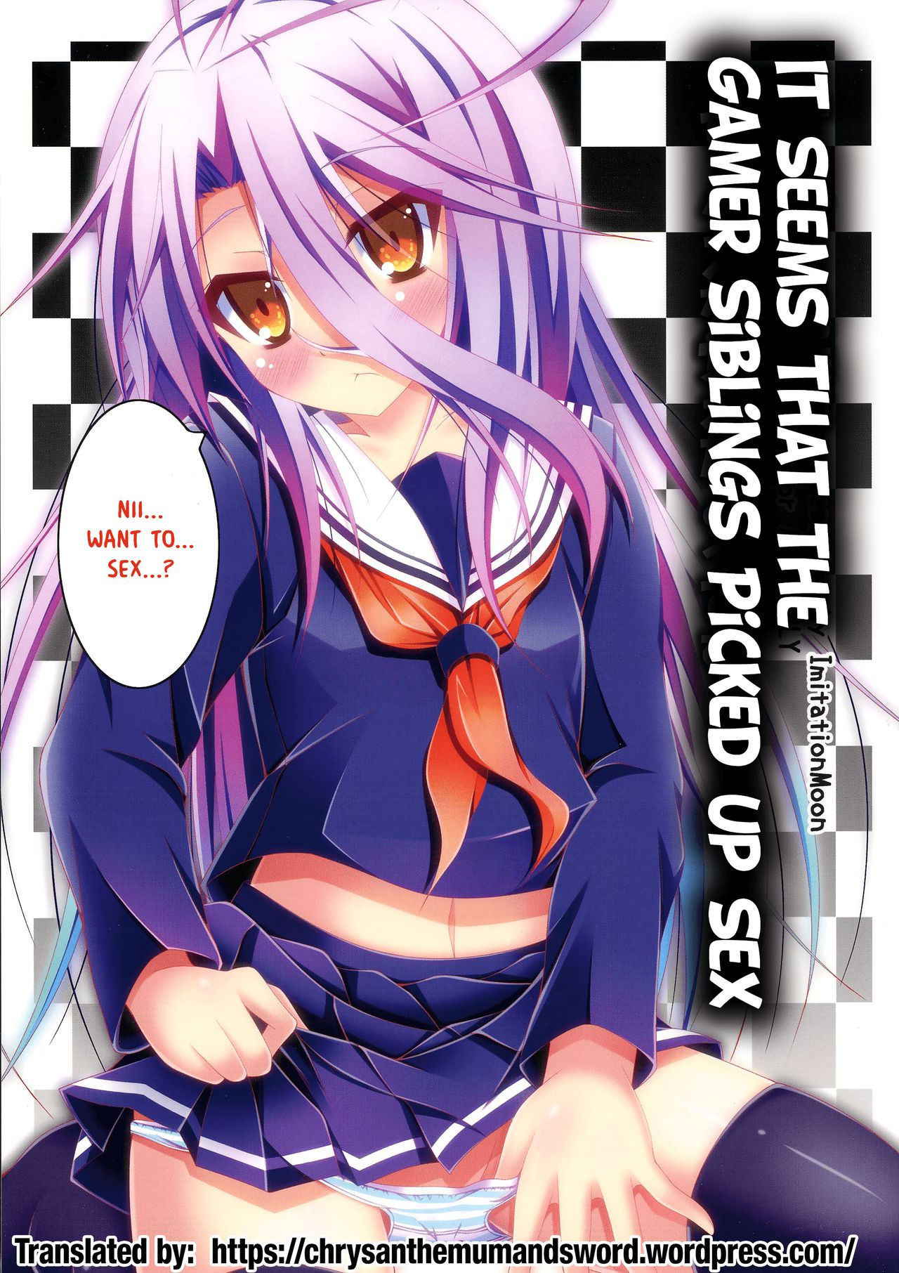 (C86) [Imitation Moon (Narumi Yuu)] Gamer Kyoudai ga Sex wo Oboeta You desu | It Seems that the Gamer Siblings Picked up Sex (No Game No Life) [English] [The Chrysanthemum Translations]