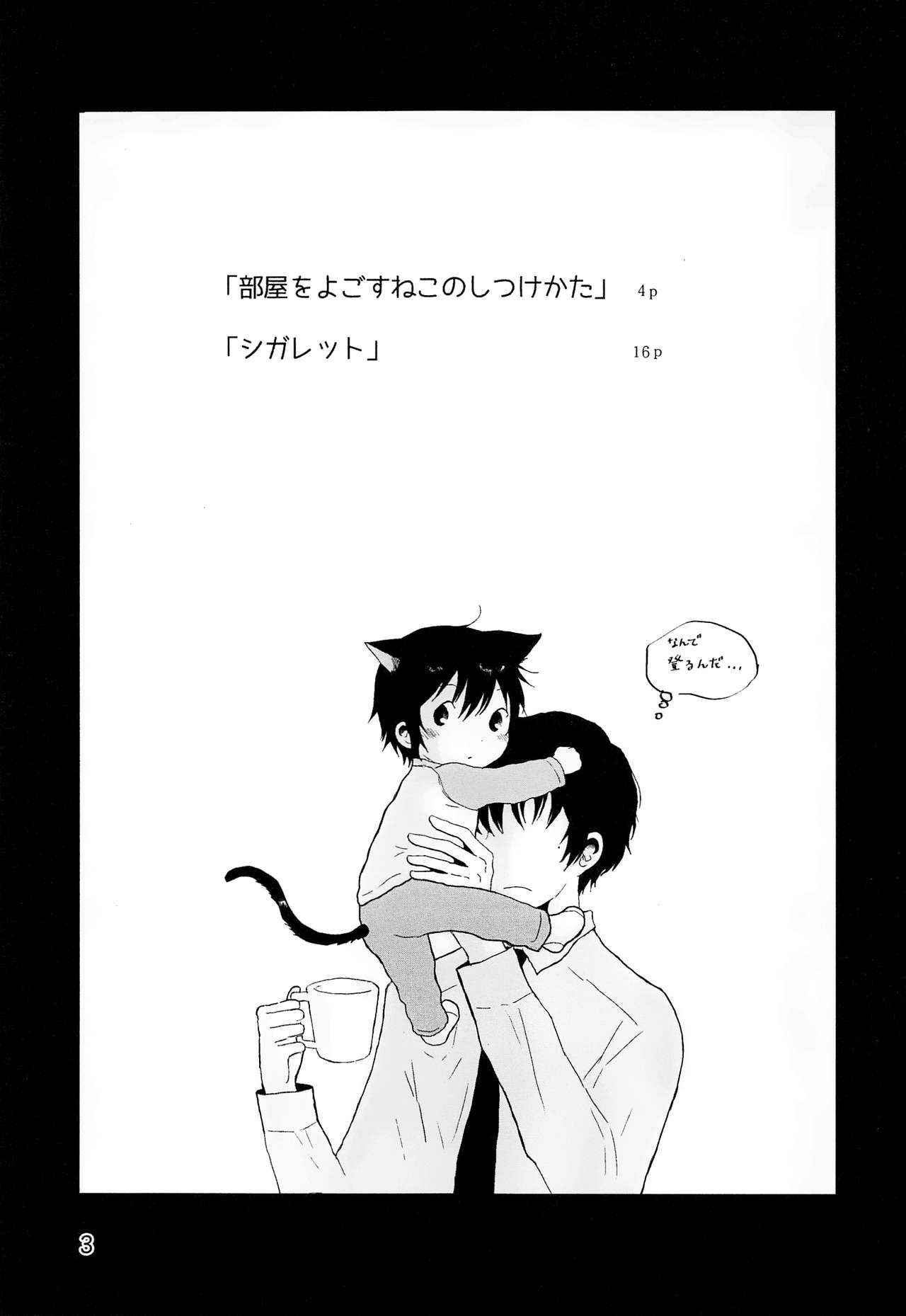 [Chaihazuki (Hazuki)] Heya o Yogosu Neko no Shitsukekata Cigarette (Boku Dake ga Inai Machi)