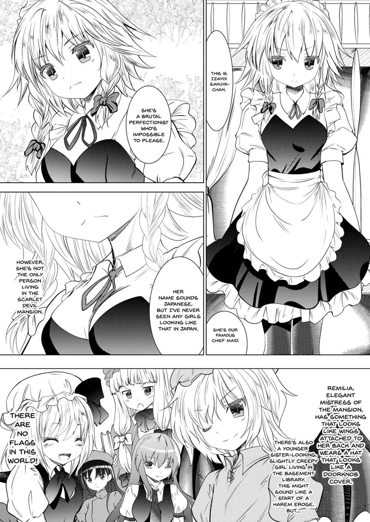 [Kaitsushin (Namamo Nanase)] Chi to Maid to Garter Belt (Touhou Project) [English] [Doujins.com] [Digital]