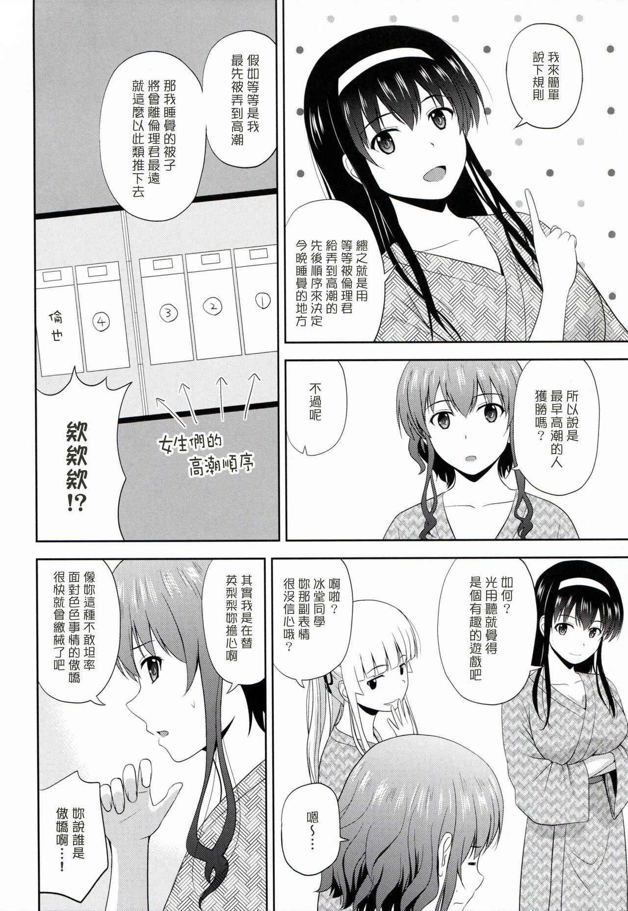 (COMIC1☆13) [G-SCAN CORP. (Satou Chagashi)] Saenai Kanojo-tachi no Rinri Shinsakai b (Saenai Heroine no Sodatekata) [Chinese] [塔布里斯個人漢化]