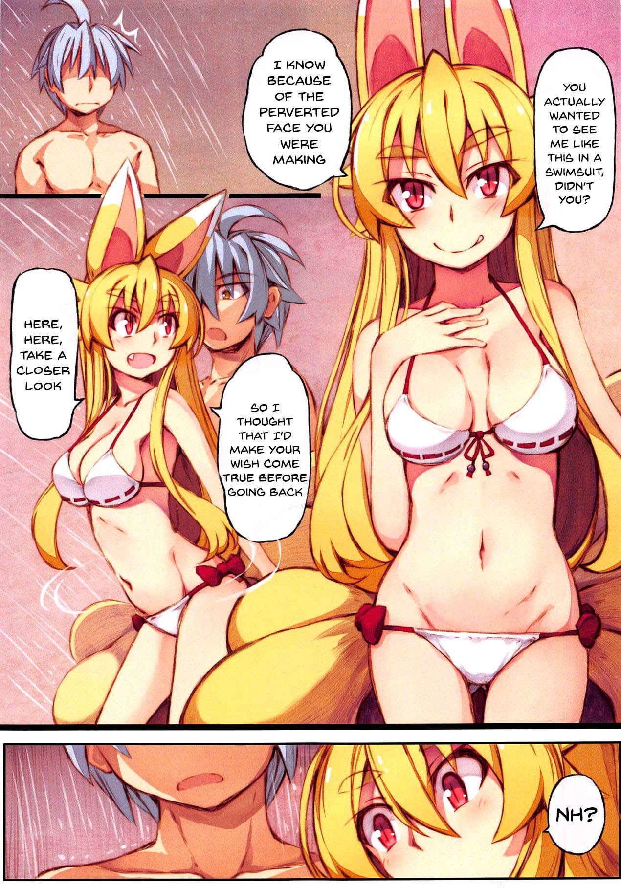 (Mimiket 40) [Kitsune-Goya (saru)] Izuna no Hon Sono Nana Umi ni Iku no Maki | Inuza's Book - Going to The Beach (Shinrabansho Choco) [English] {Doujins.com}