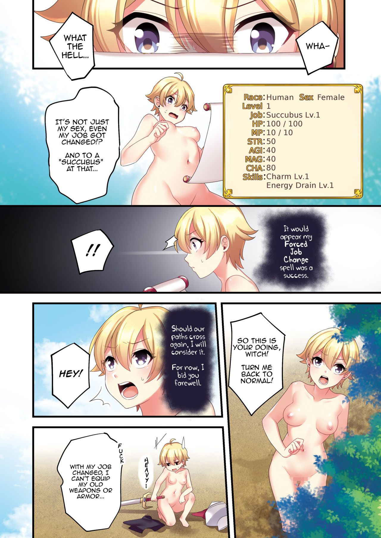 [TSF no F (meito)] Sakyubasu ♀ ni Kyousei Tenshoku Saserareta Ore ♂ | I (♂) was forcibly changed into a succubus (♀) [English] [Digital]