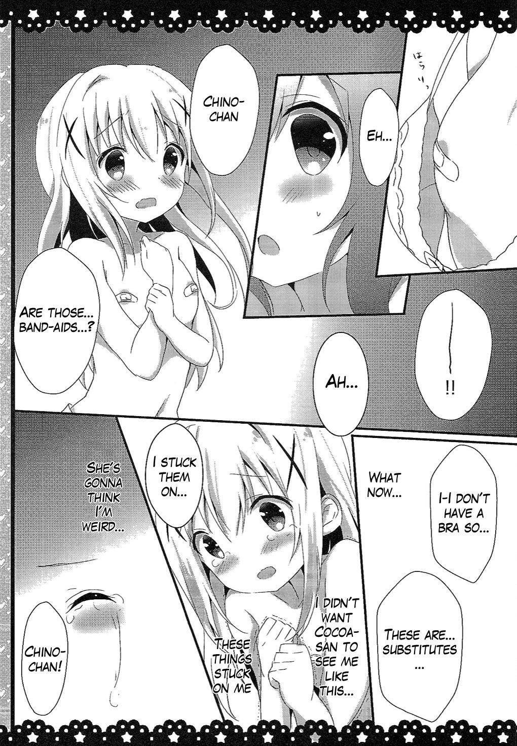 (COMIC1☆10) [Ame Usagi (Amedamacon)] Chino-chan Bra Tsukete Naino!? (Gochuumon wa Usagi desu ka?) [English]