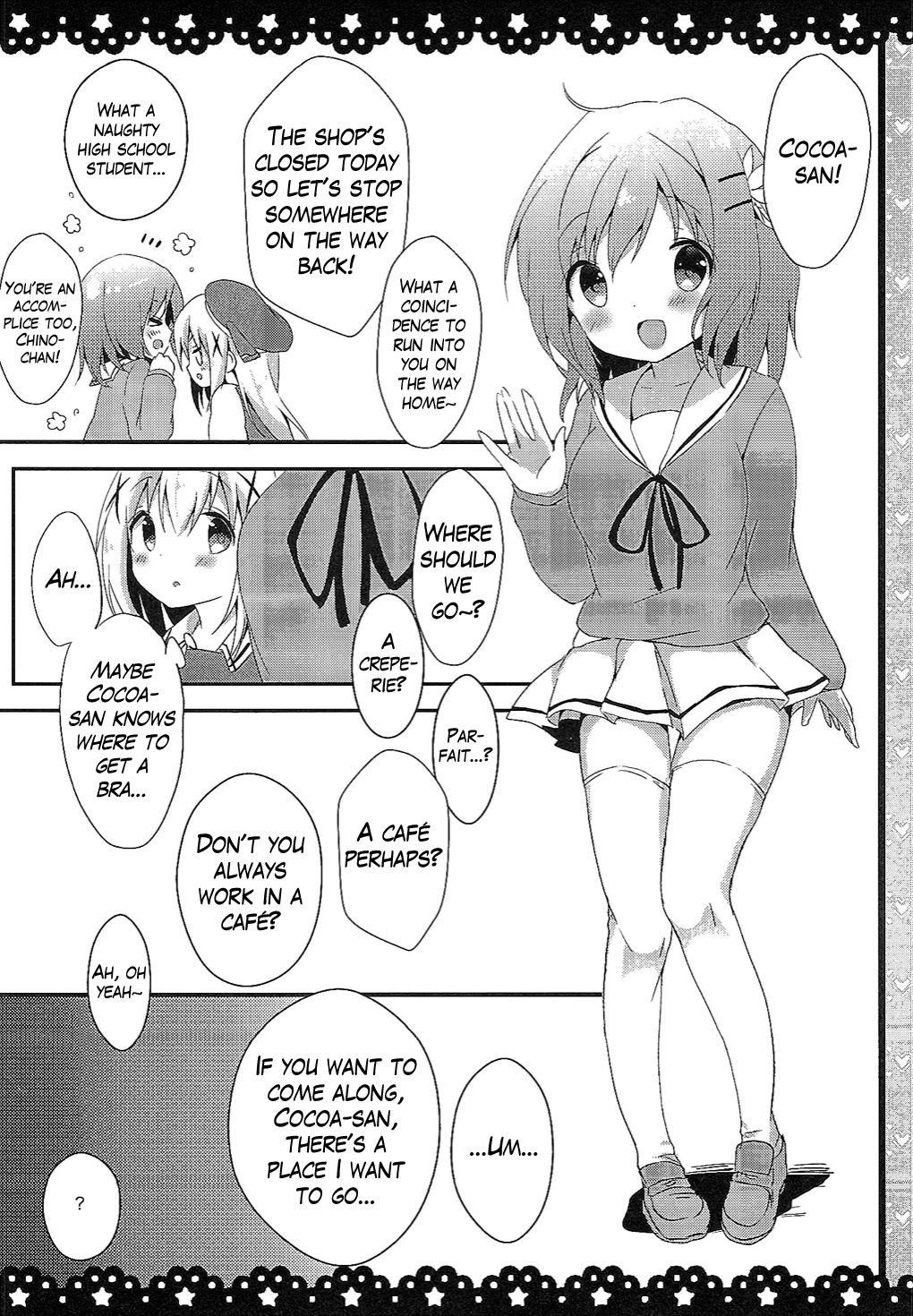 (COMIC1☆10) [Ame Usagi (Amedamacon)] Chino-chan Bra Tsukete Naino!? (Gochuumon wa Usagi desu ka?) [English]