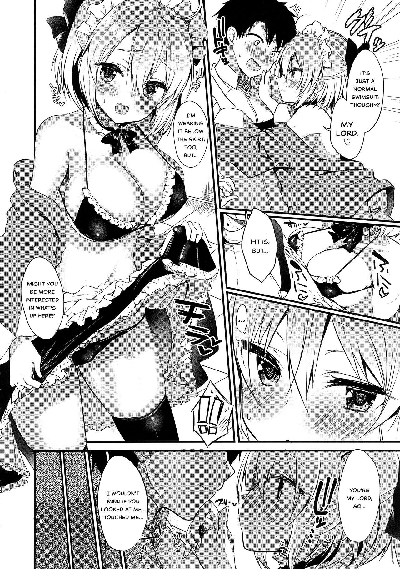 (COMIC1☆13) [Yamo7 (Ayuma Sayu)] Master Daisuki Wanko-kei Mizugi Maid na Okita-san | Dog-type Swimsuit Maid Okita who loves Master (Fate/Grand Order) [English]