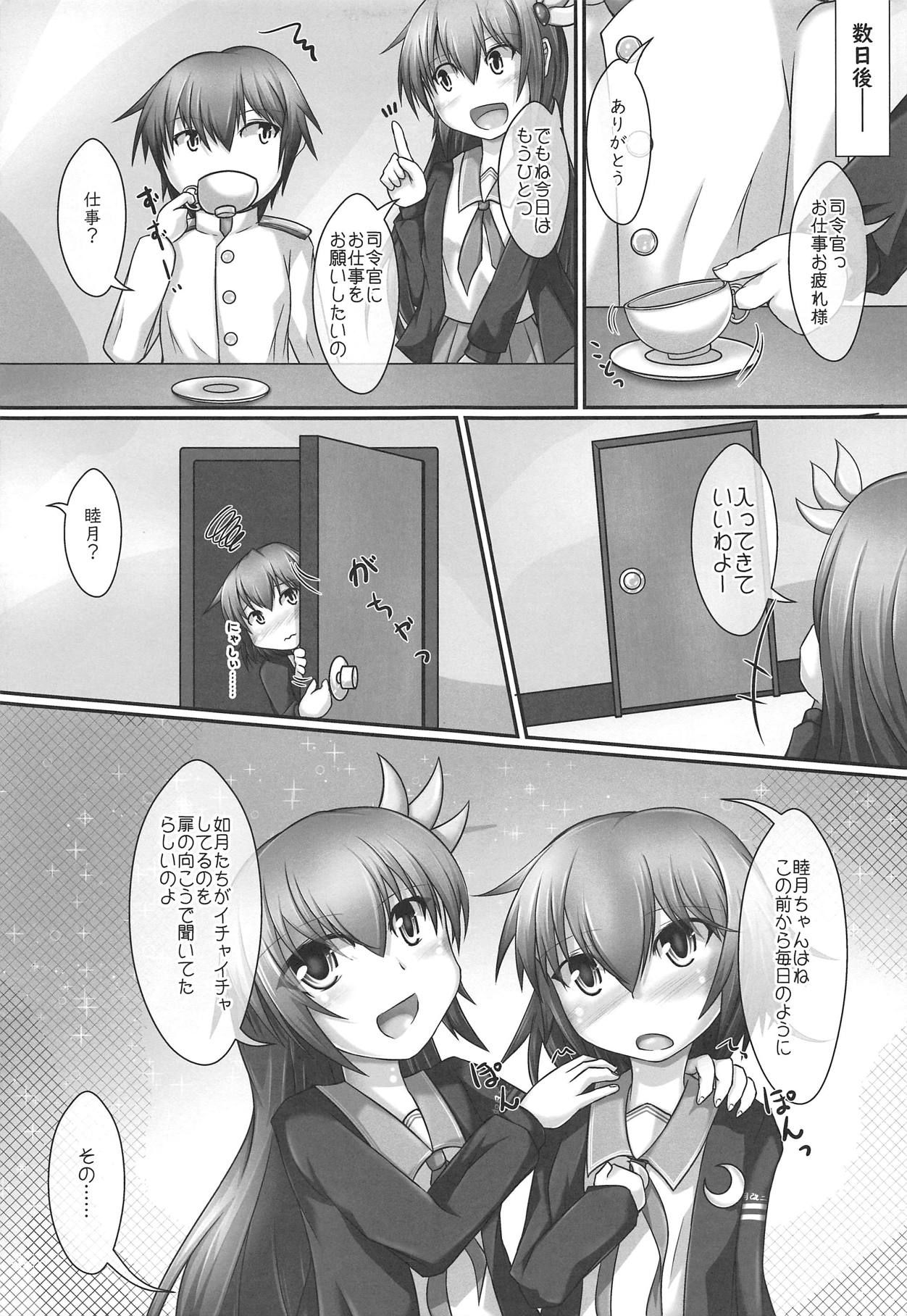 (C95) [Aspara Noujou (Aspara Daisuke)] Muttsuri Sukebe na Mutsuki-chan to Tottemo Sukebe na Kisaragi-chan to (Kantai Collection -KanColle-)