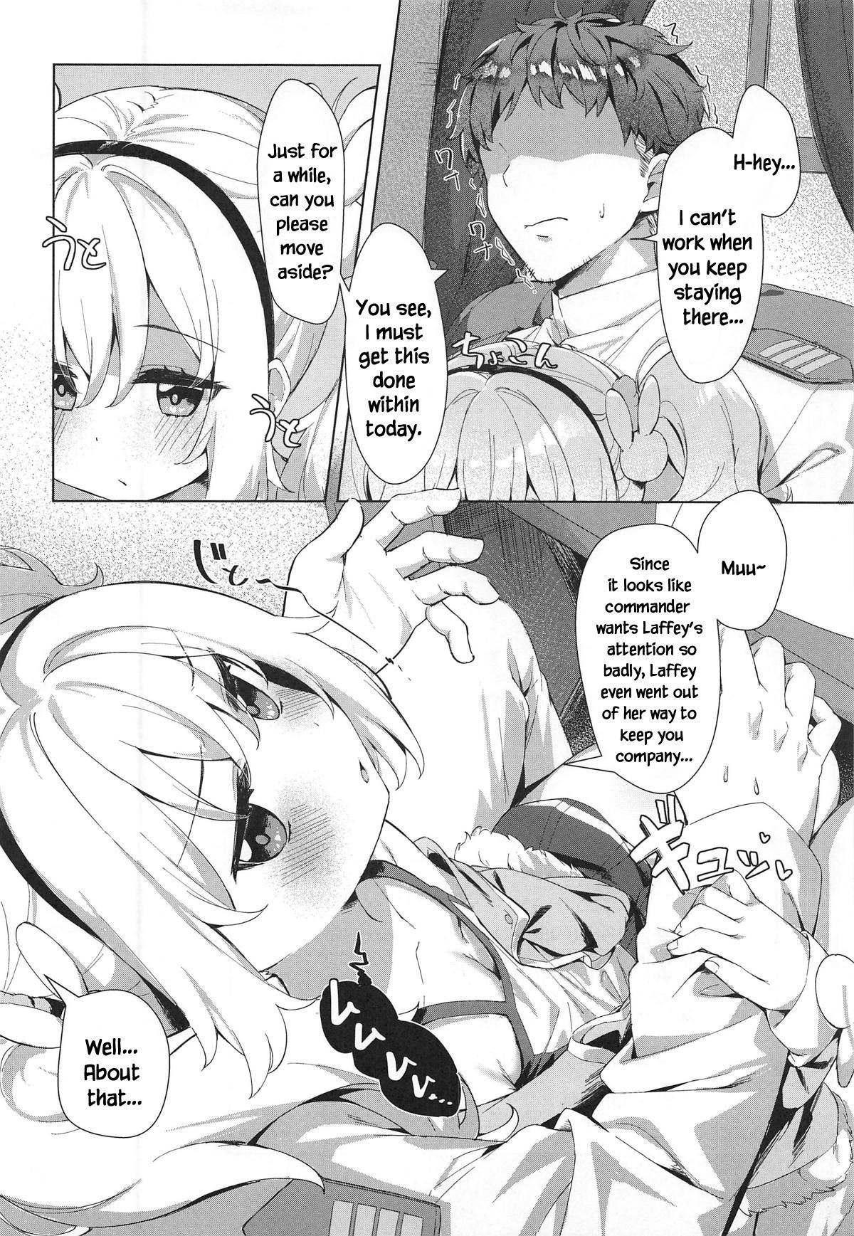 (C95) [Yume no Manimani (Tofu)] Laffey to Shikikan Shitsu de Icha Love H | Laffey and Commander Flirt and Have Sex In Their Room (Azur Lane) [English] [Zugen]